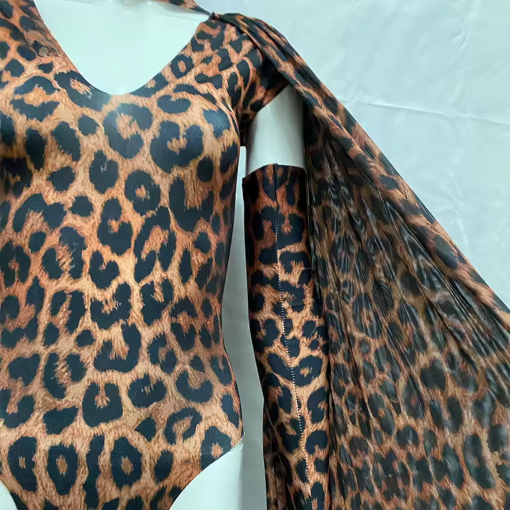 Leopard Drag Queen Costume With Gloves