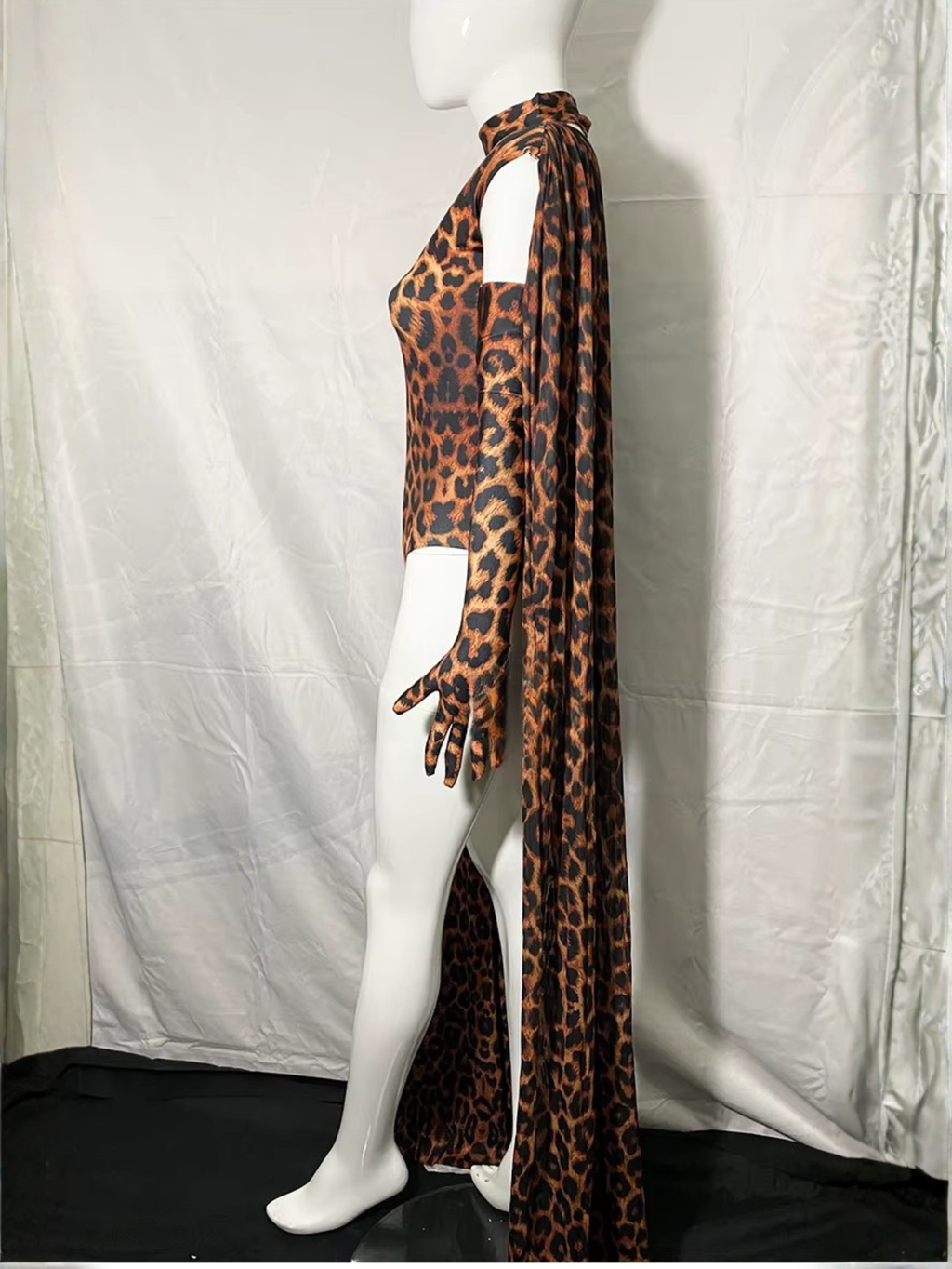 Leopard Drag Queen Costume With Gloves