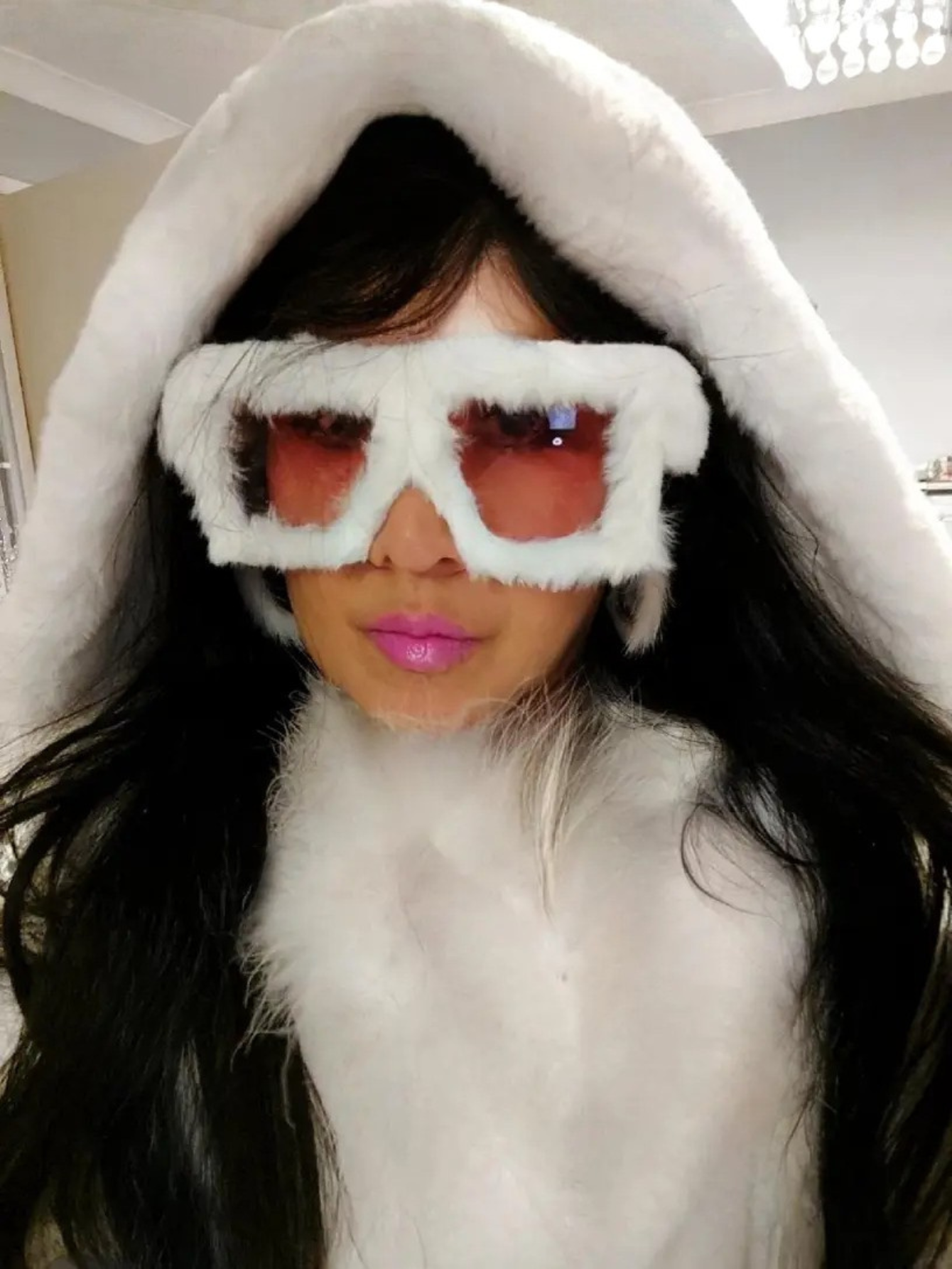Fur Winter Sunglasses