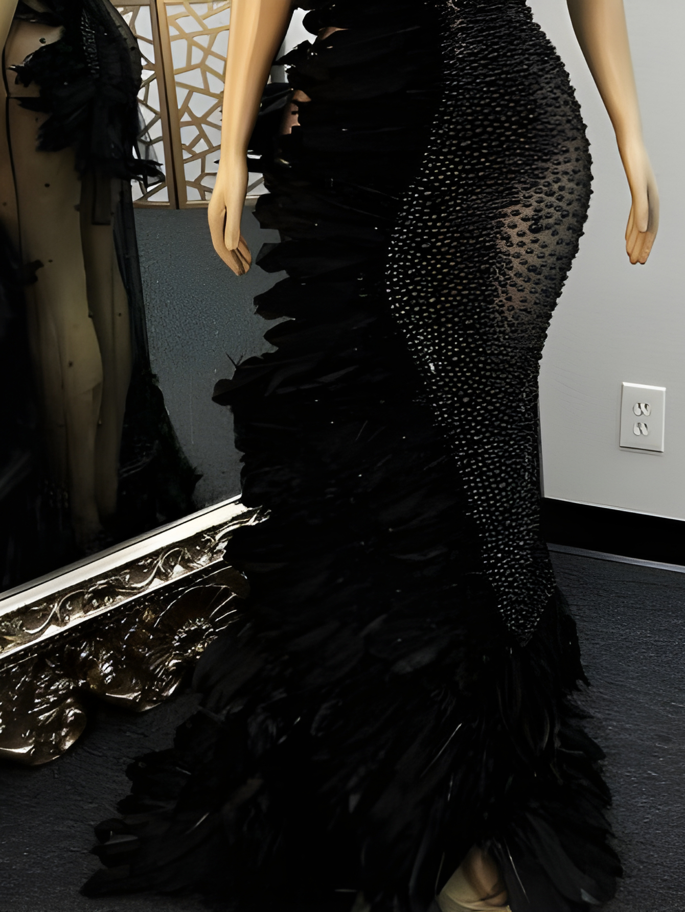 White Feather Dress
