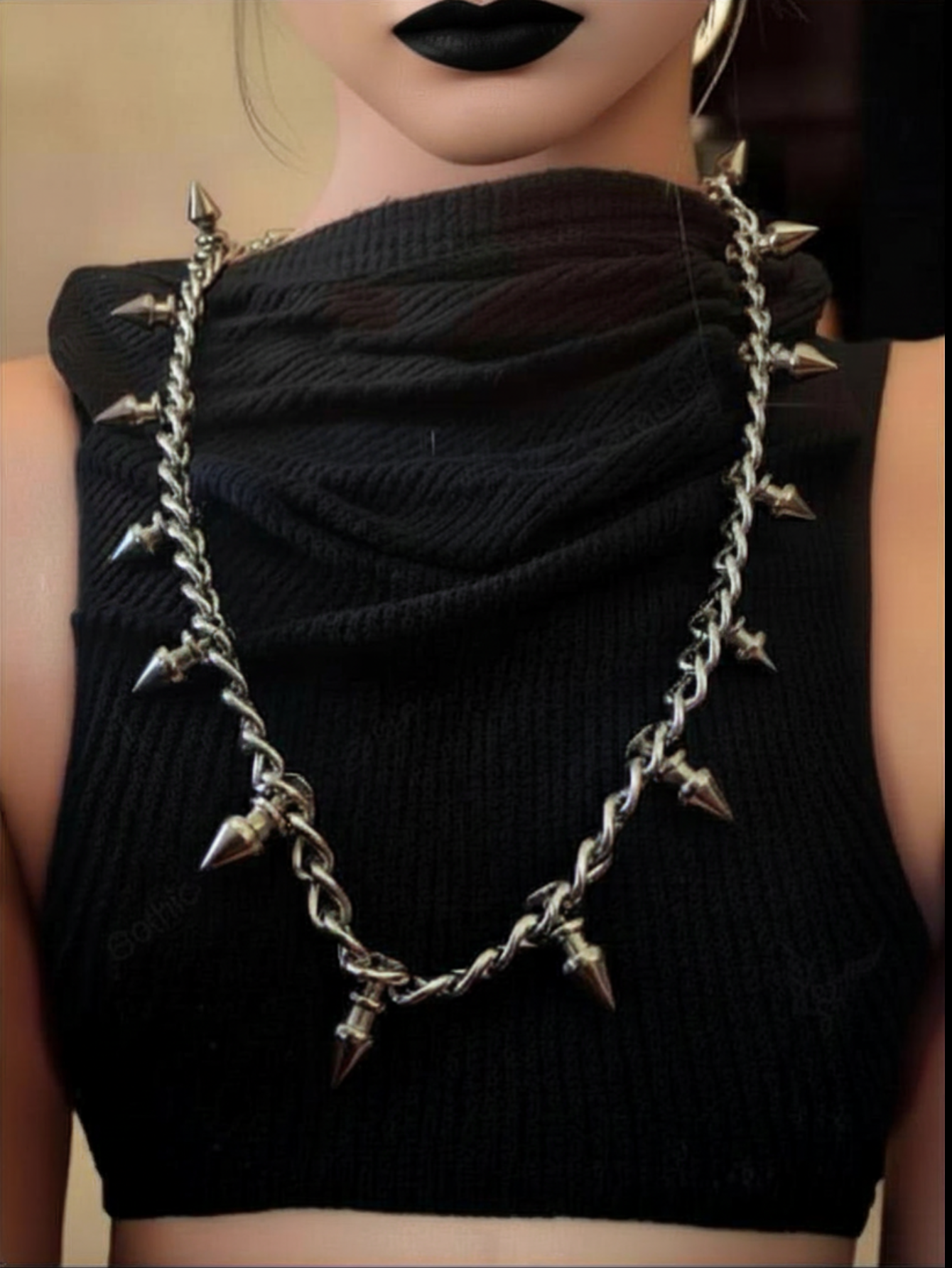 Spiked Gothic Pants Chain
