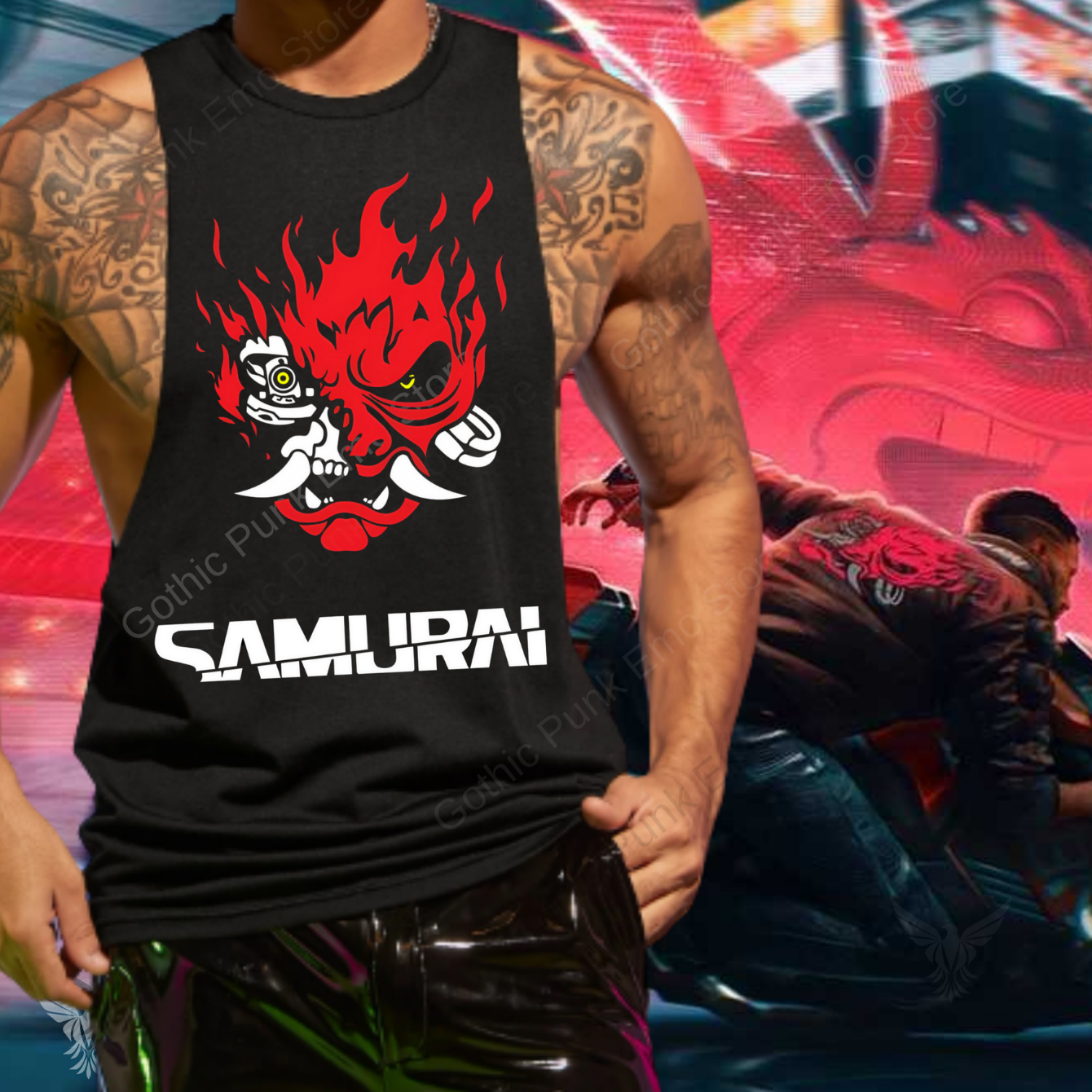 Johnny Silverhand Cyberpunk 2077 Tank Top