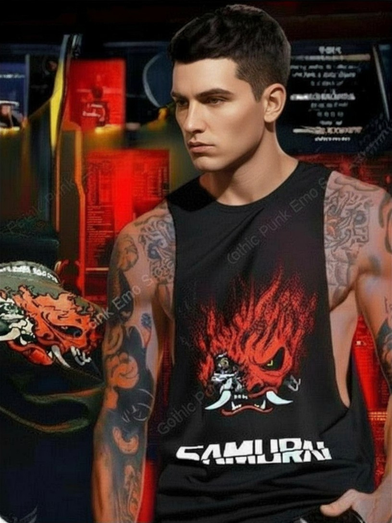 Johnny Silverhand Cyberpunk 2077 Tank Top