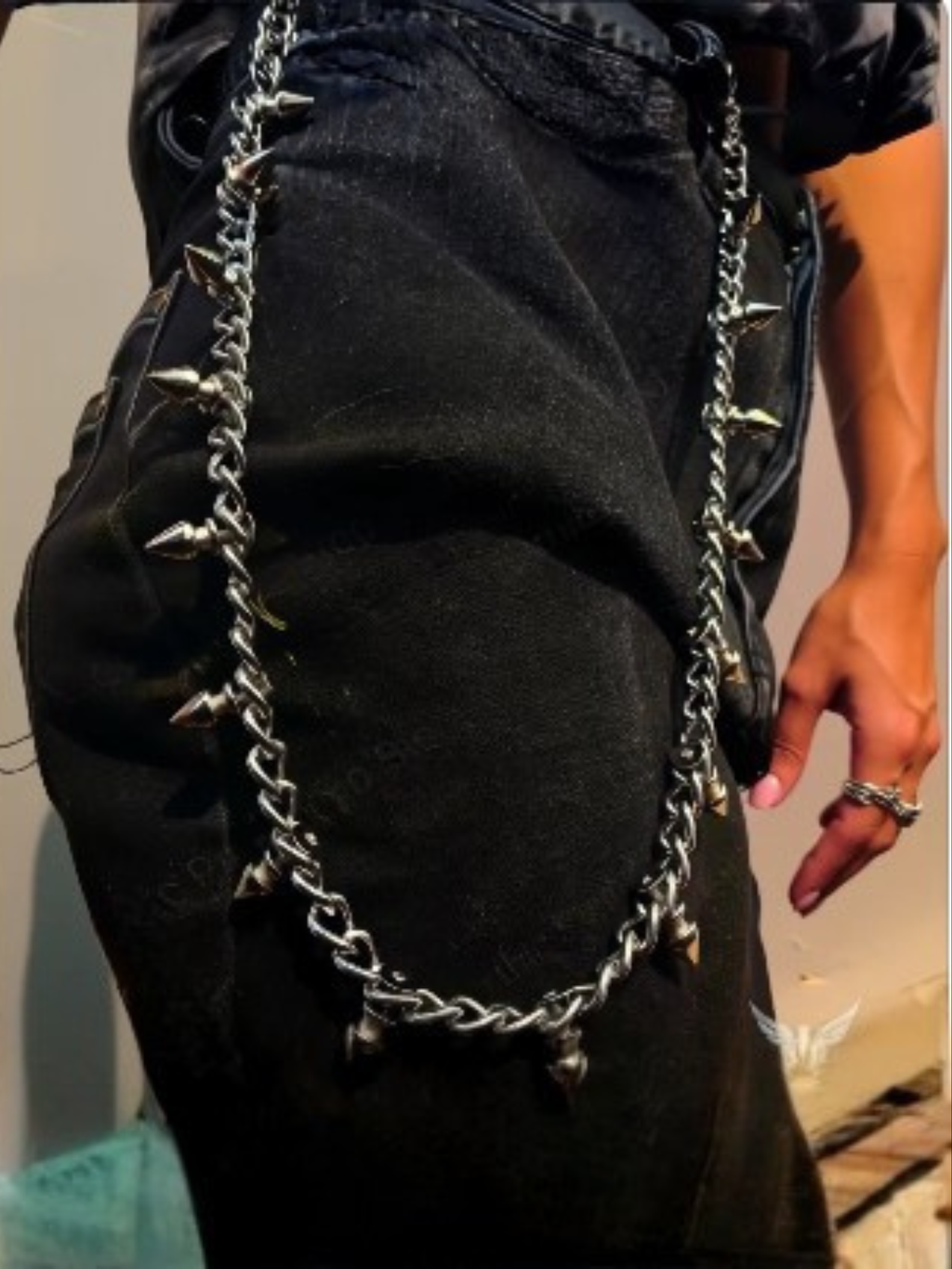 Spiked Gothic Pants Chain