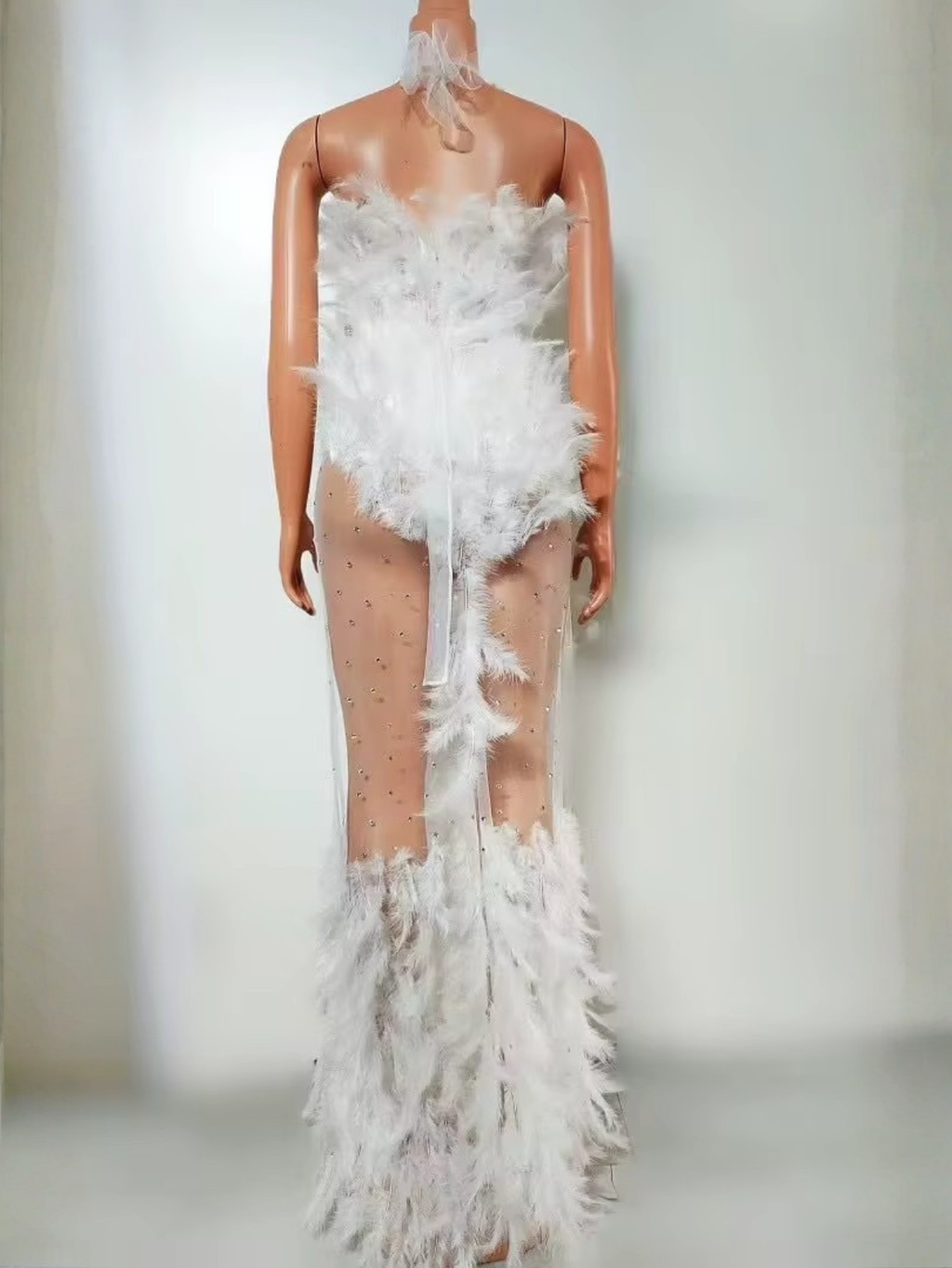 Drag Queen Feather Dress