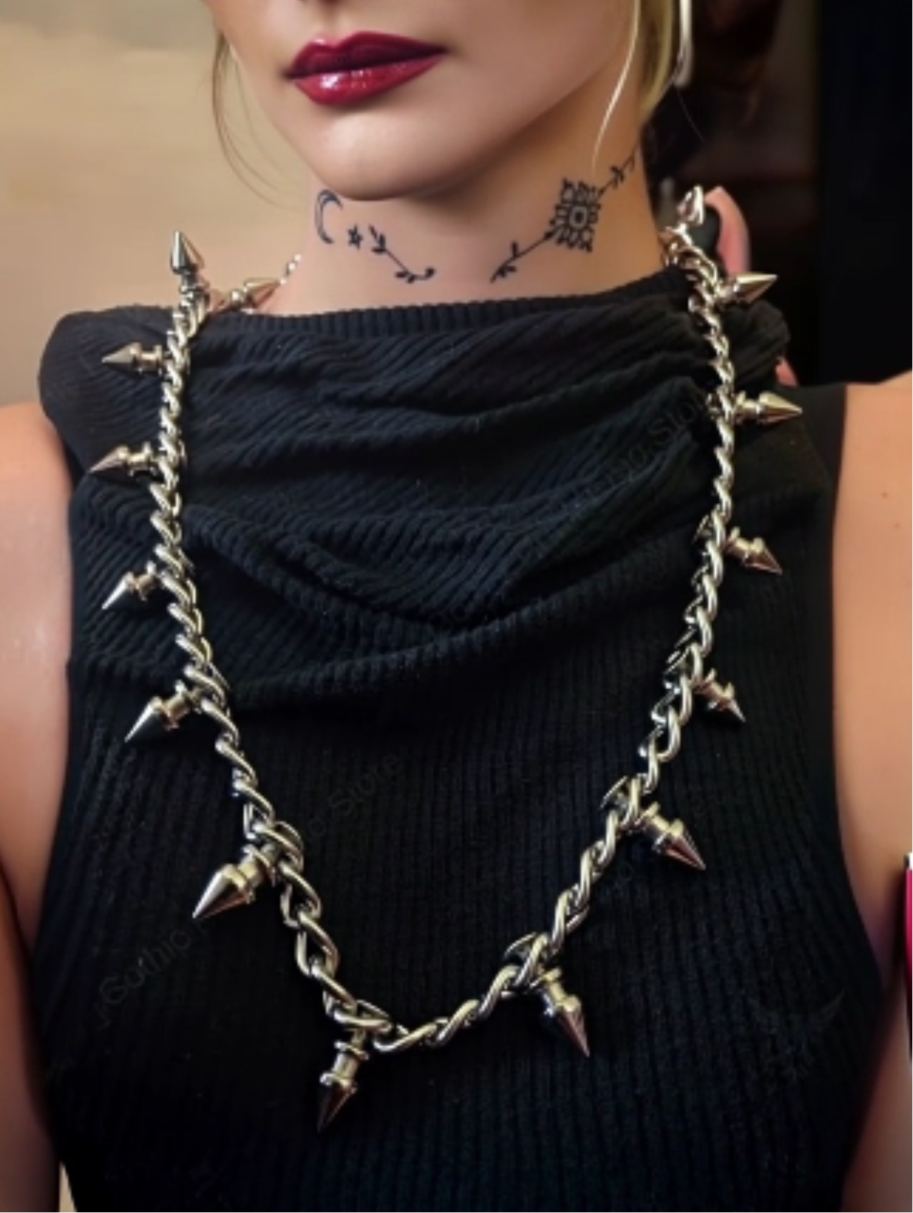Tree Spiked Necklace