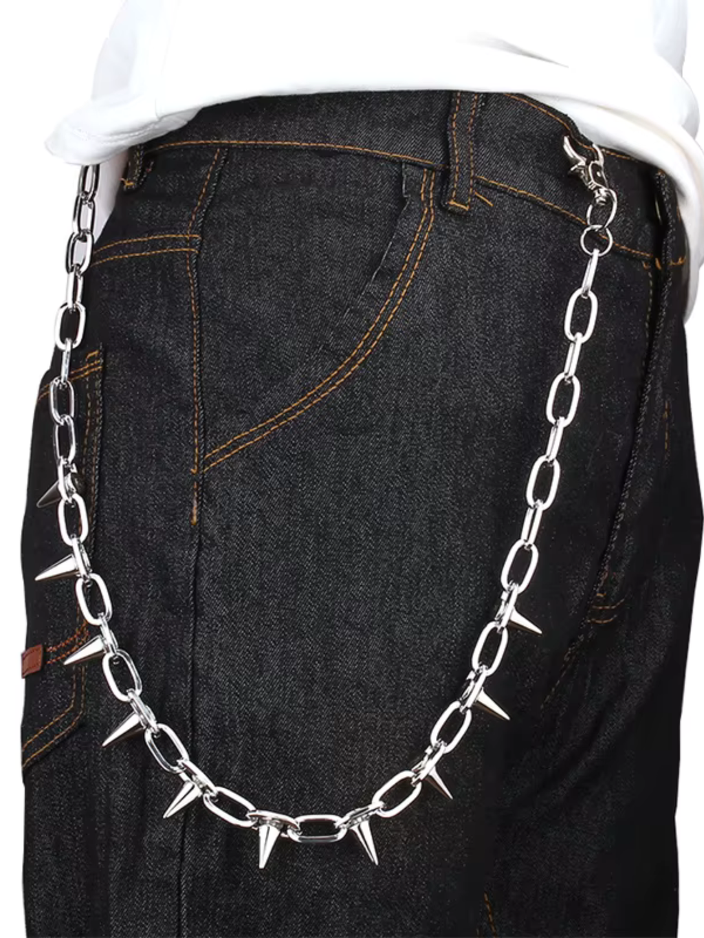 Spiked Punk Wallet Chain Emo