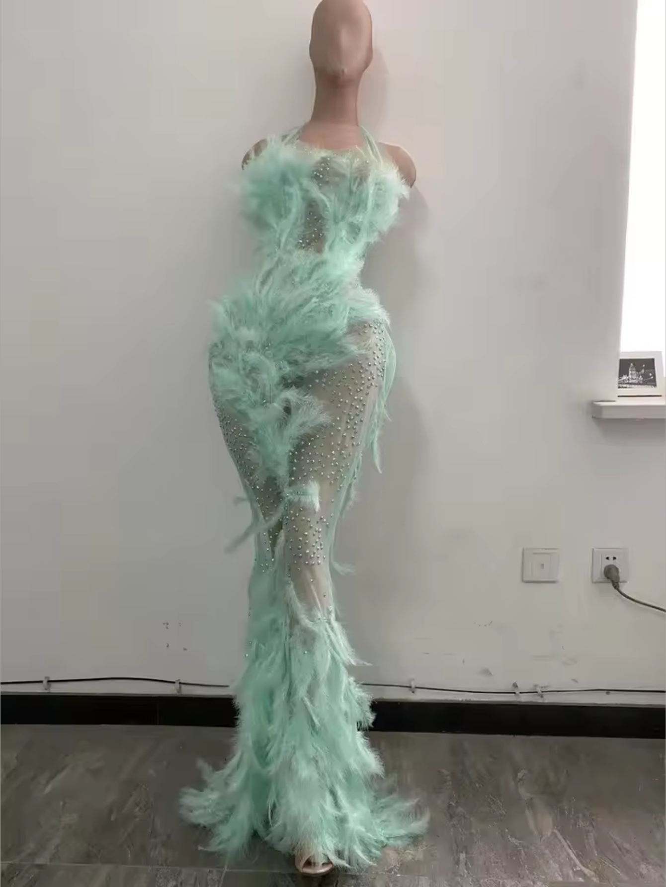 Drag Queen Feather Dress