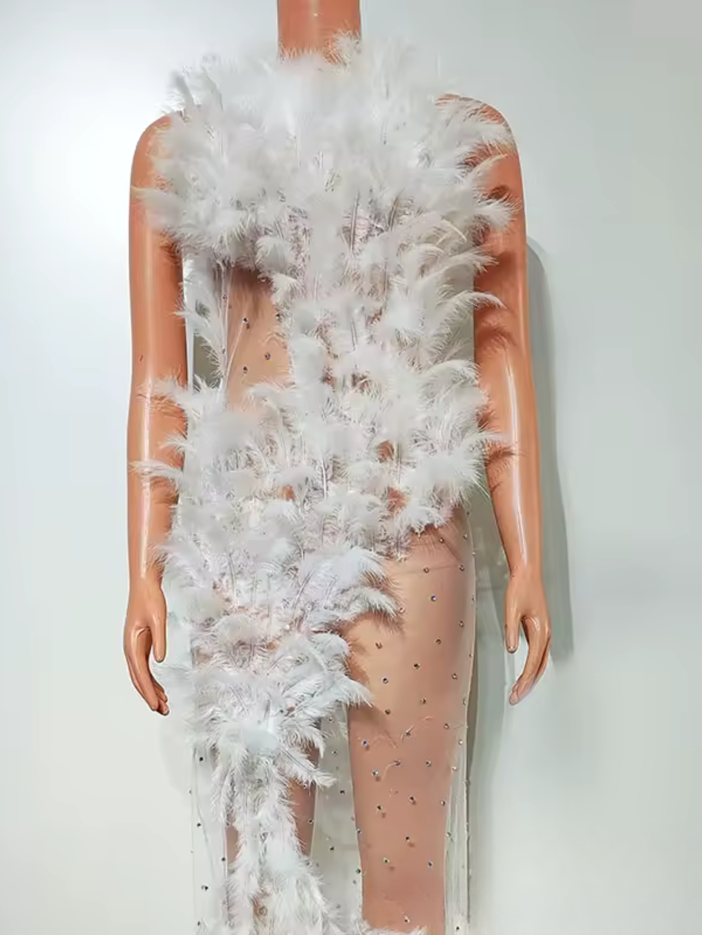 Drag Queen Feather Dress