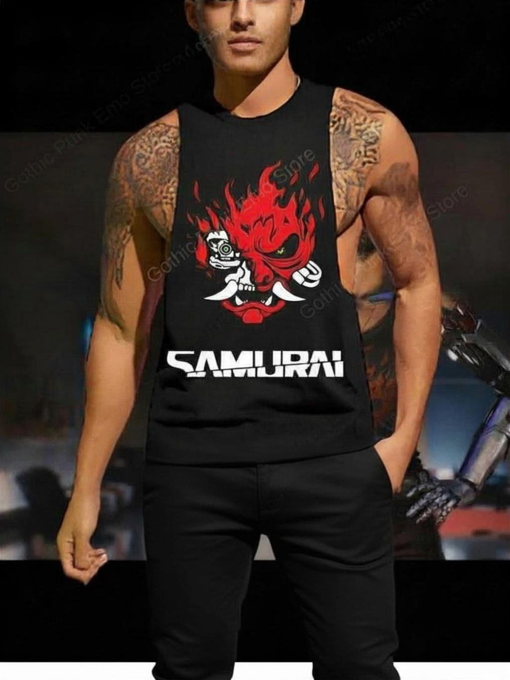 Johnny Silverhand Cyberpunk 2077 Tank Top