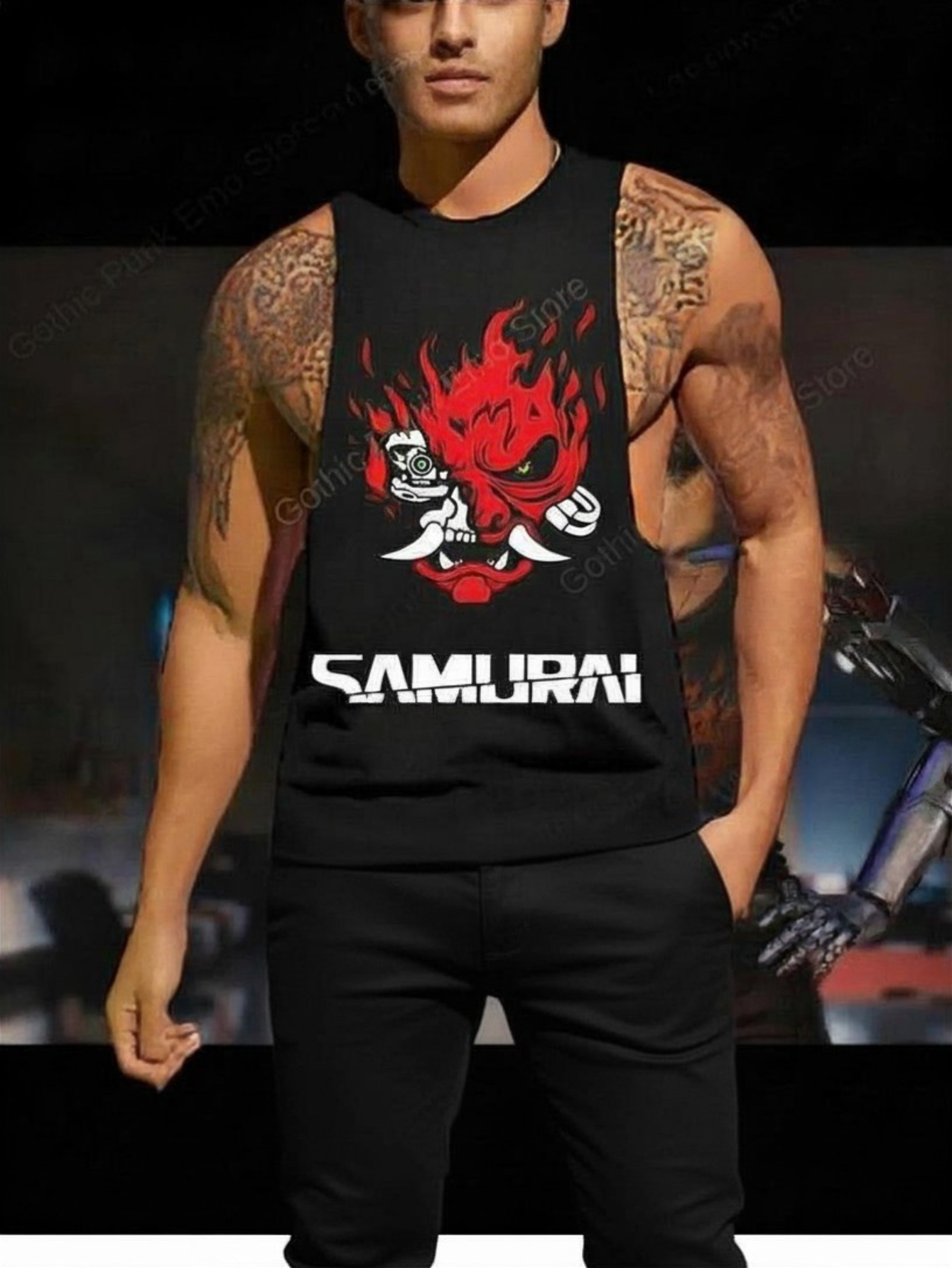 Johnny Silverhand Cyberpunk 2077 Tank Top