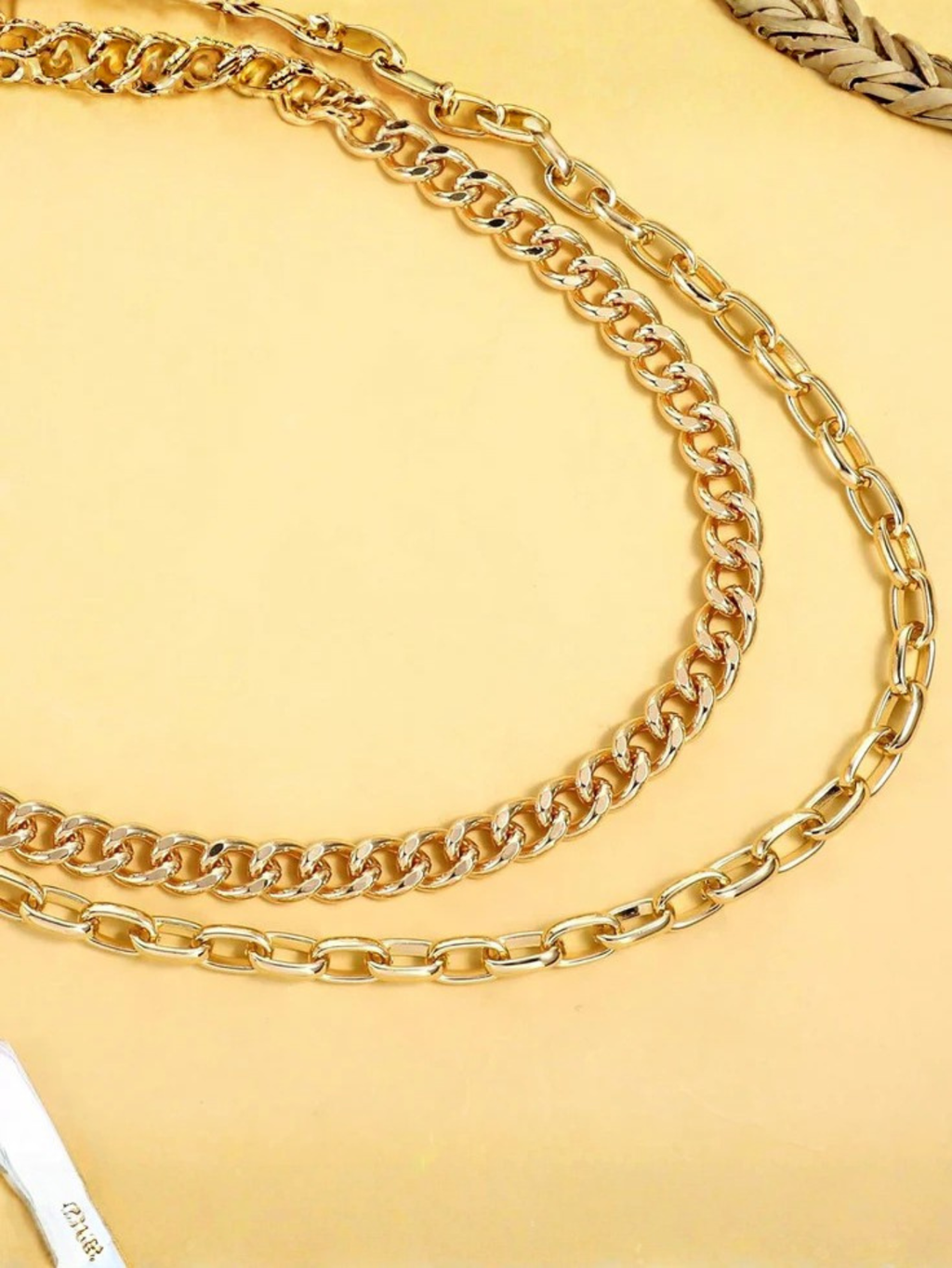 Gold Spiked O-Ring Wallet Chain