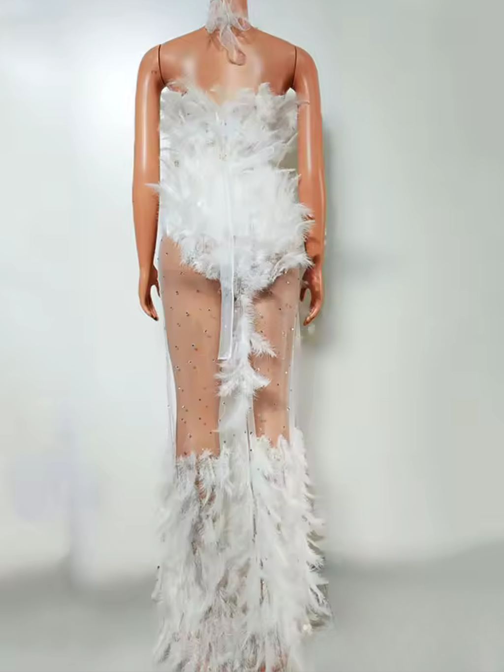 Drag Queen Feather Dress