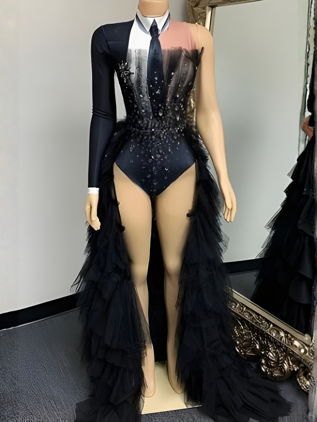 Tuxedo Dress