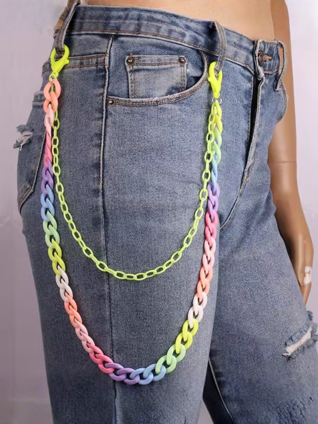 Yellow Kandi Pants Chain
