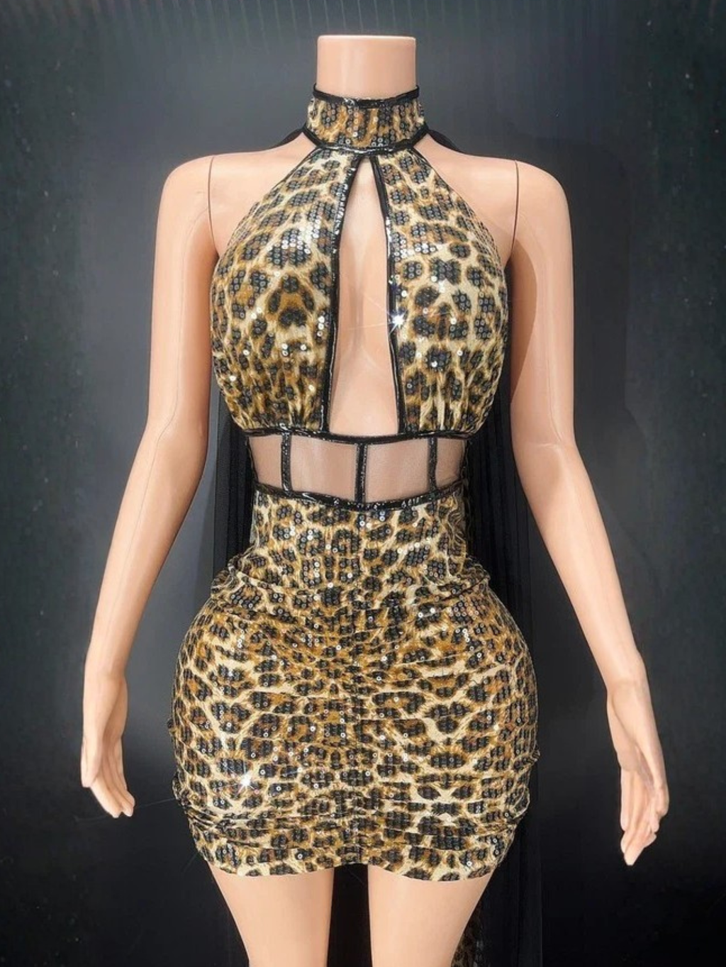 Leopard Drag Queen Sequin Costume