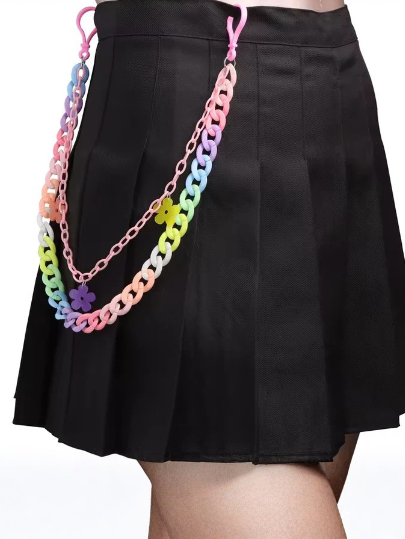Kandi Hot Pink Pants Chain
