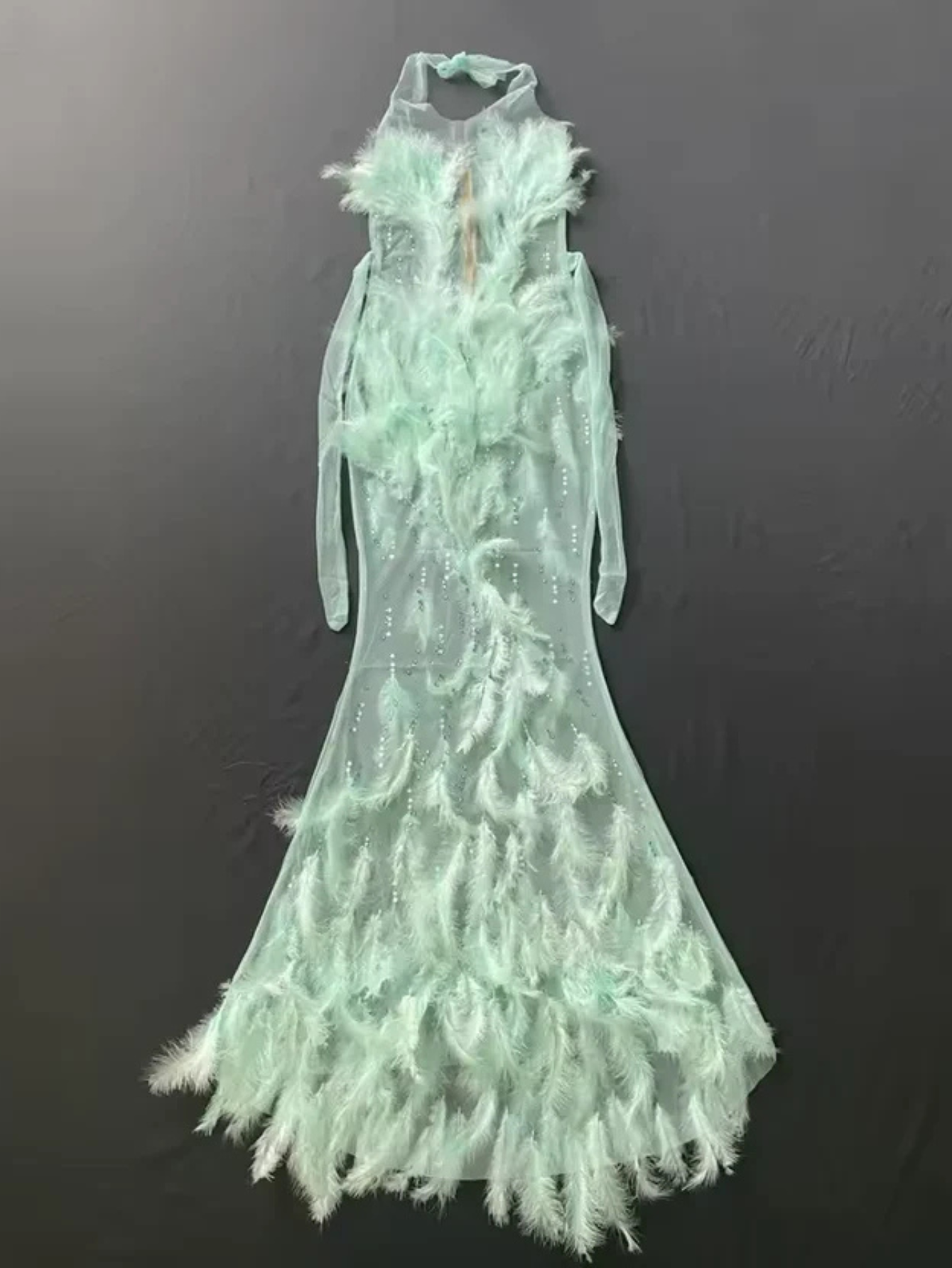 Drag Queen Feather Dress