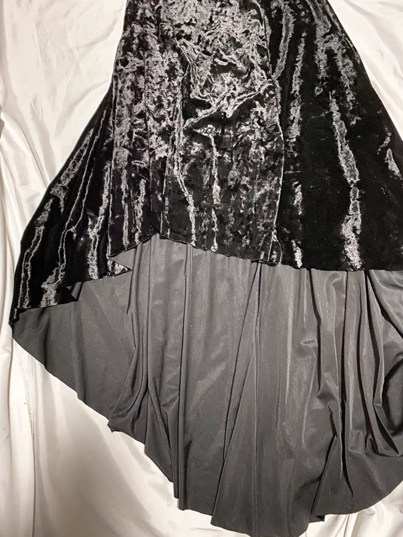 Velvet Black Rhinestone Dress