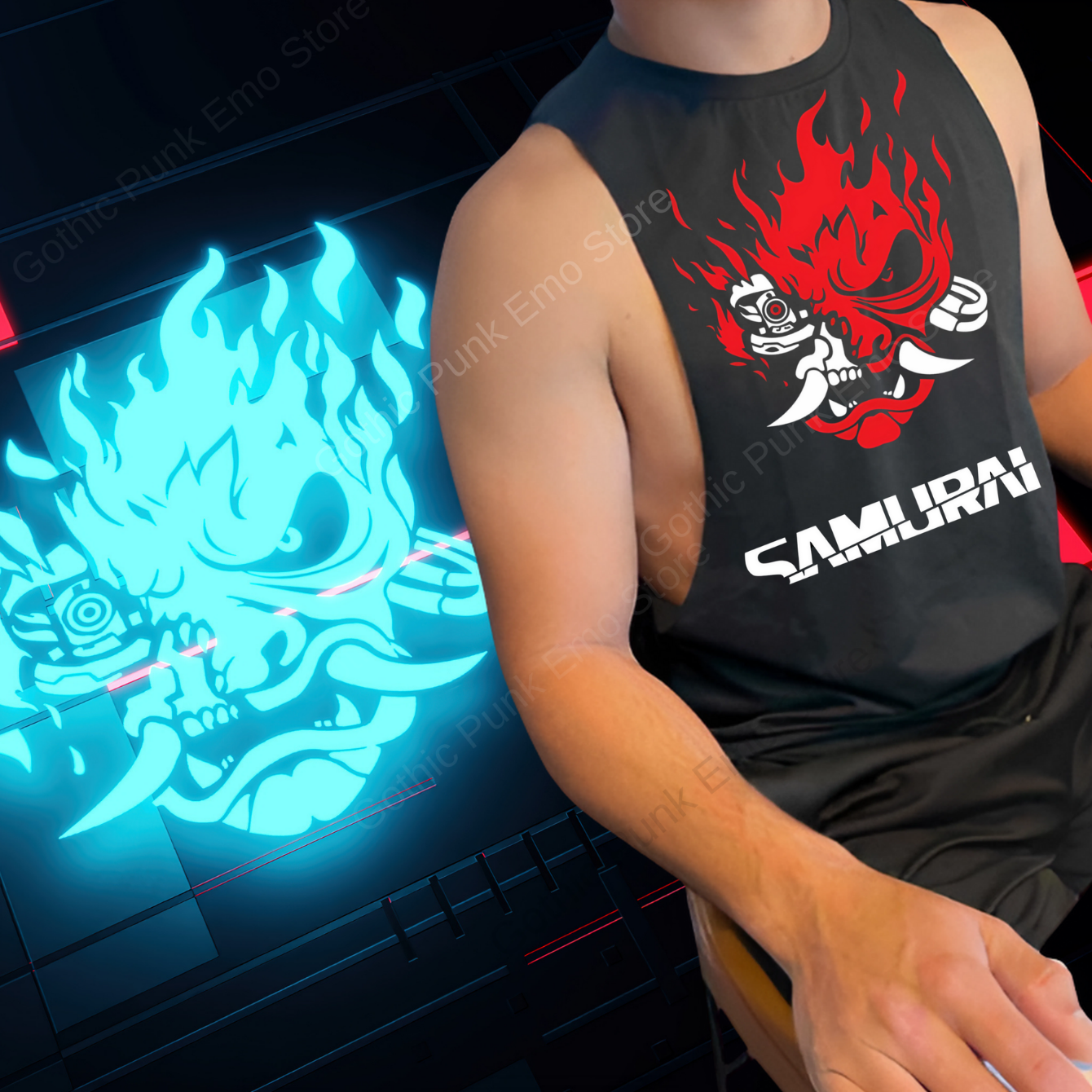 Johnny Silverhand Cyberpunk 2077 Tank Top