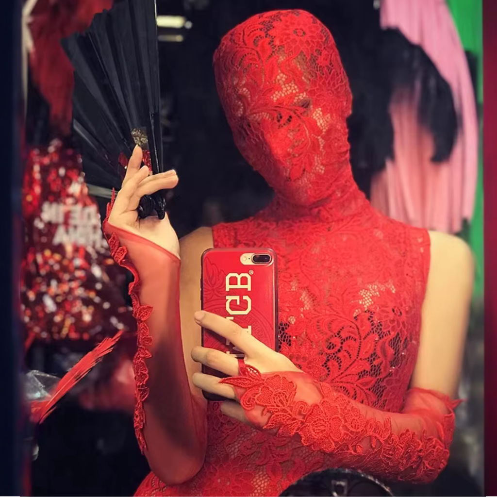 Red Lace Masquerade Costume
