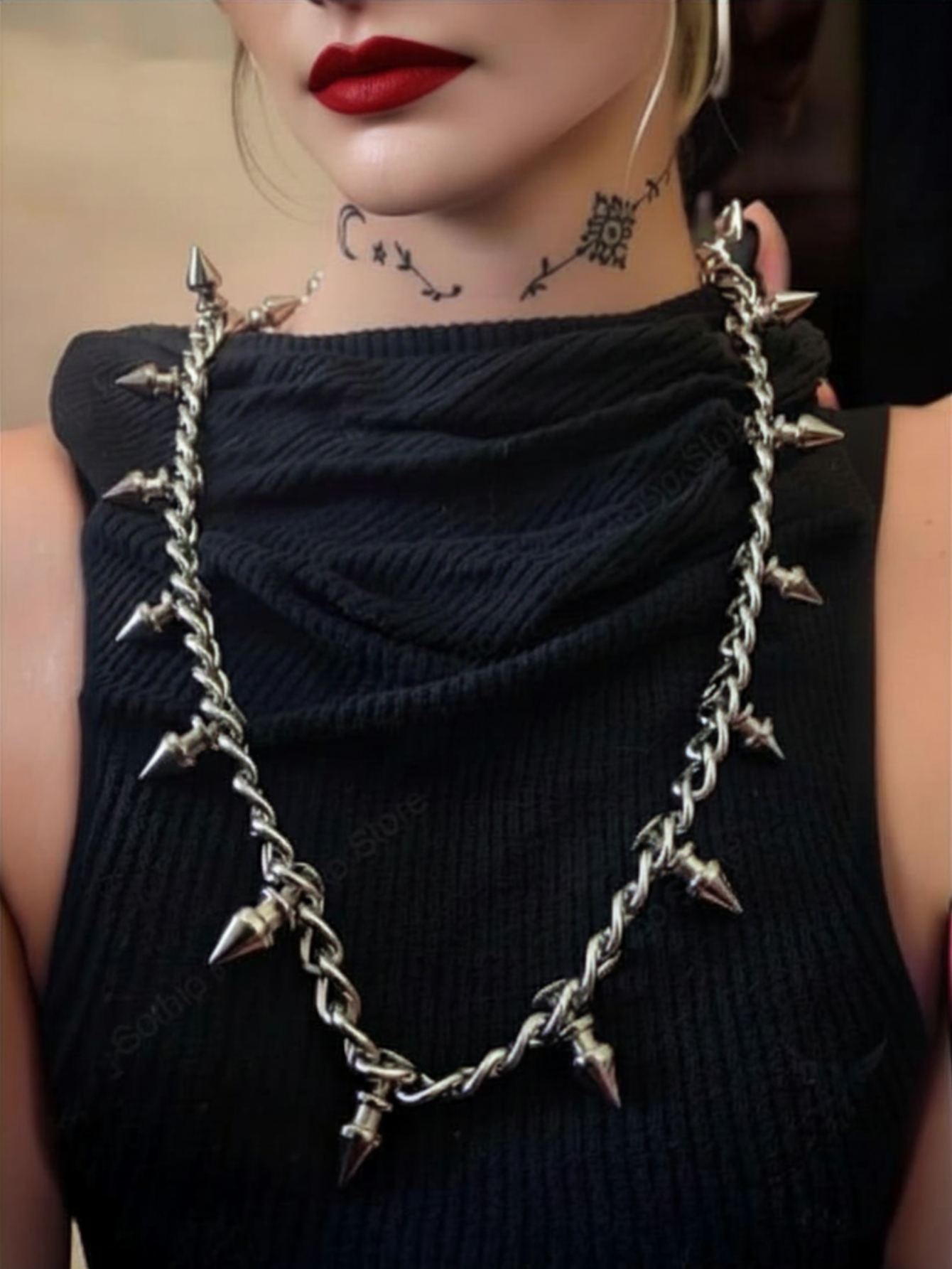 Tree Spiked Necklace
