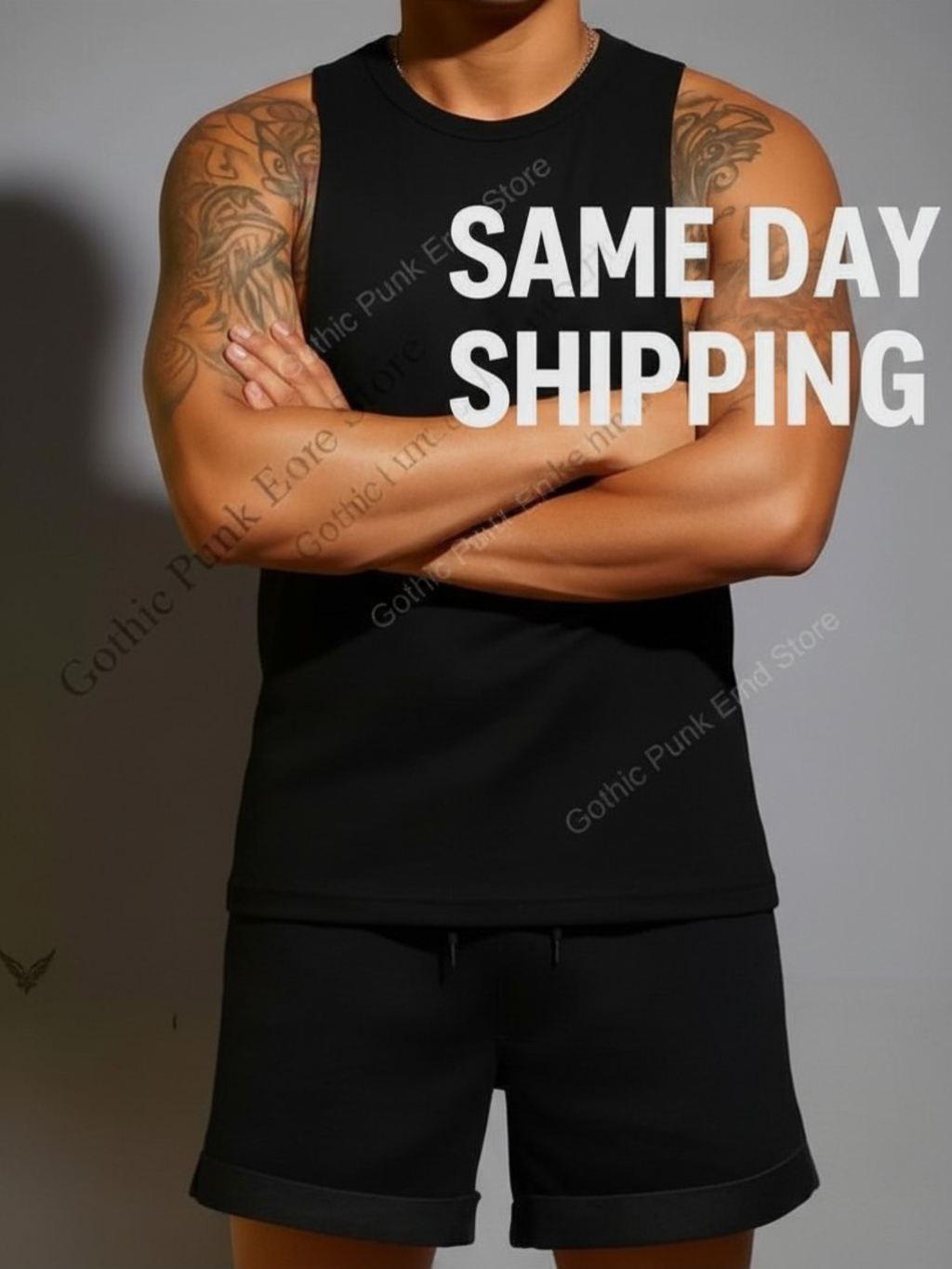 Deep Cut Muscle Tank Top Shirt