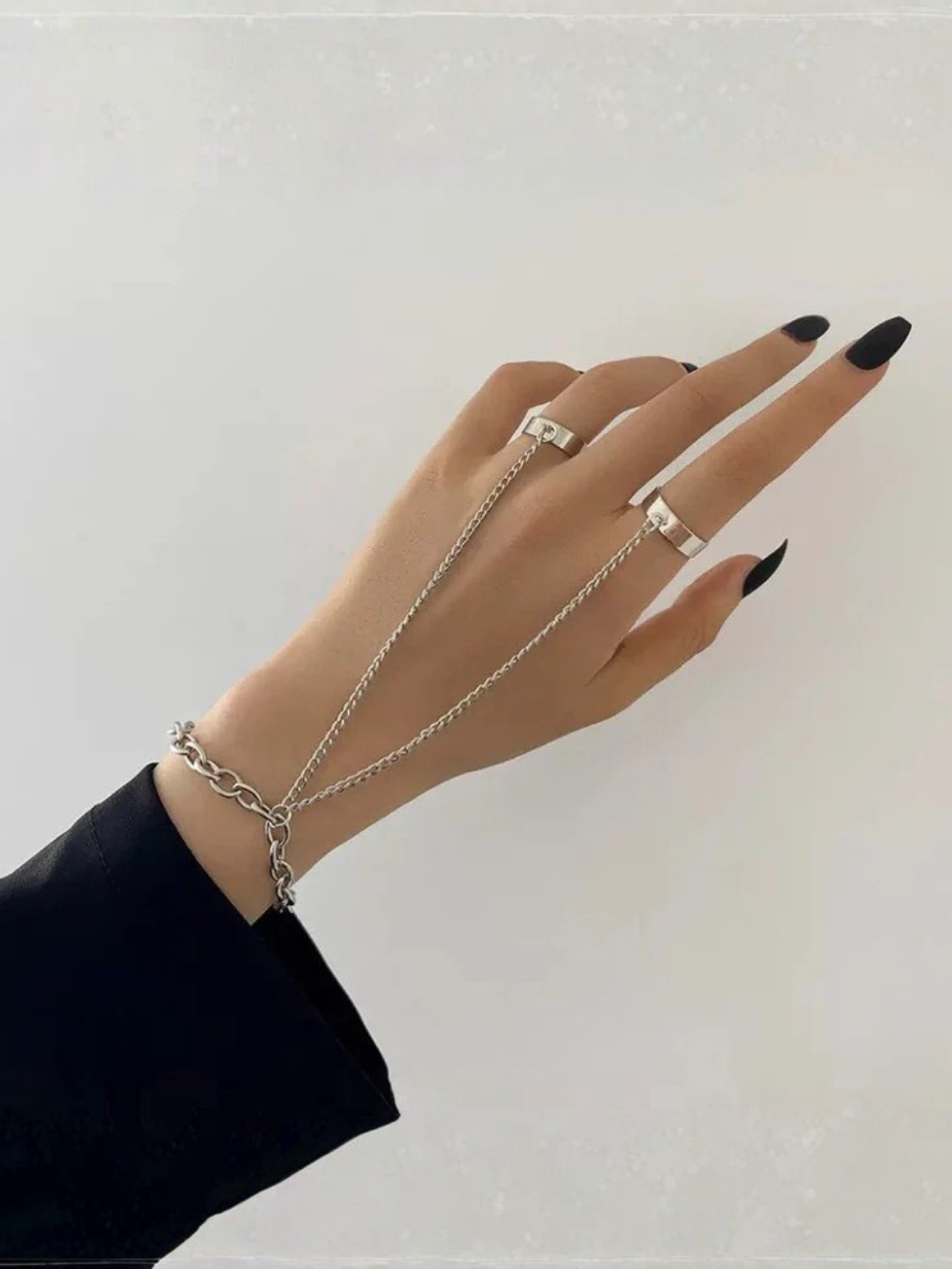 Kurapika Chain Ring Mitten Bracelet