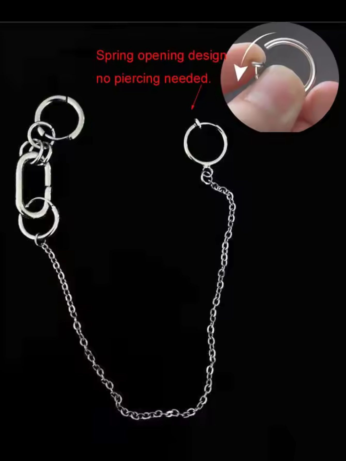 Lip to Ear Chain Anime Cosplay Jewelry