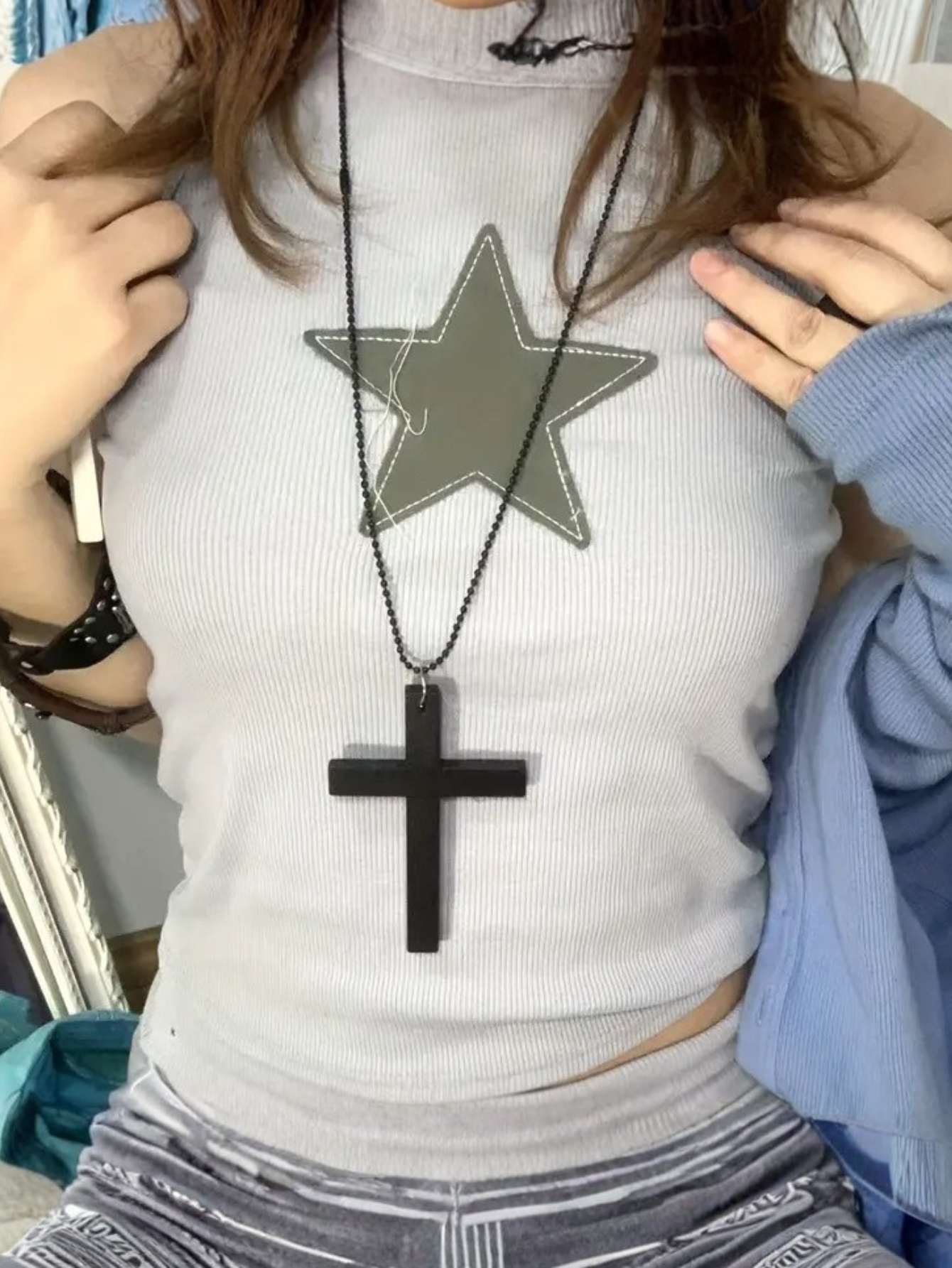 Cross Wooden Necklace