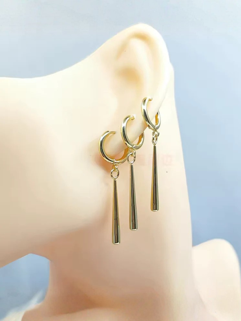 Zoro Gold Anime Cosplay Earrings