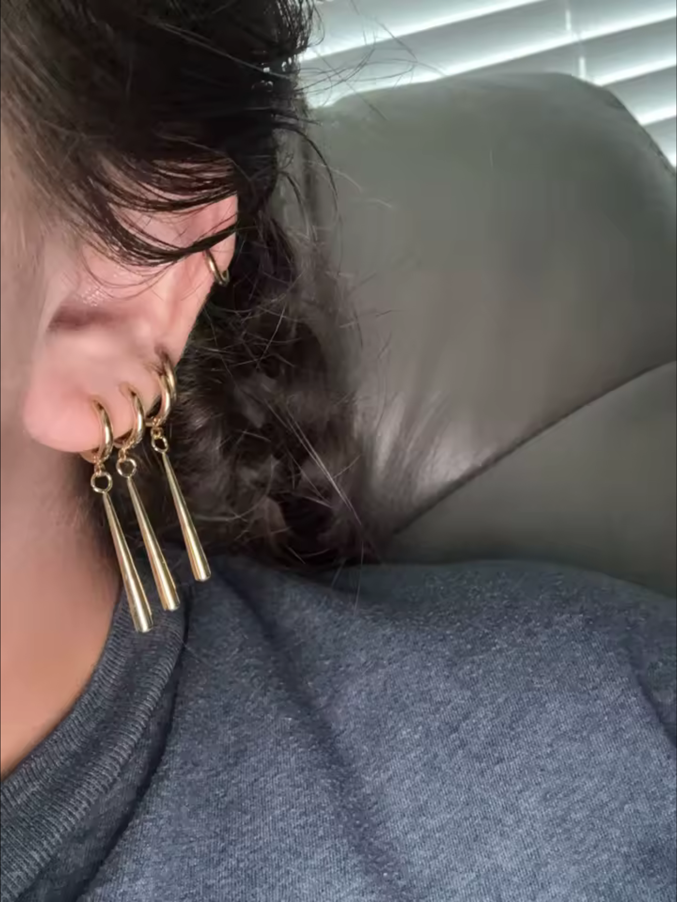 Zoro Gold Anime Cosplay Earrings
