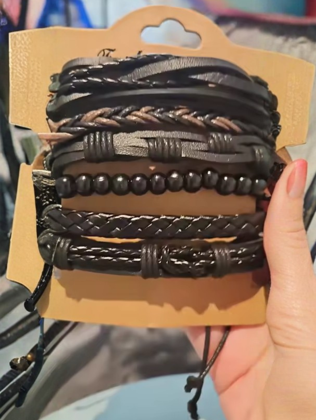 Black Brown Bracelet Set