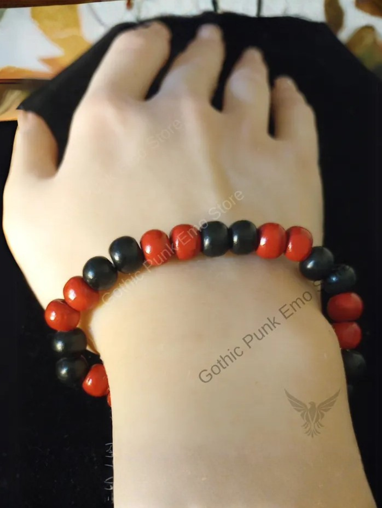 Black and Red Love Bracelet