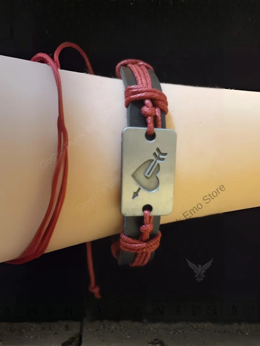 Black and Red Love Bracelet