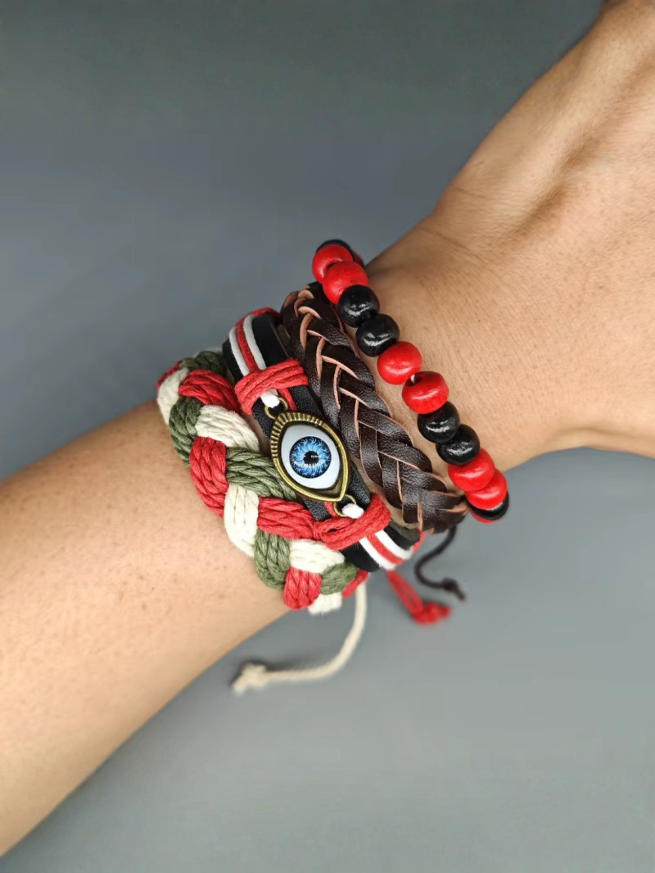 Red Eye Boho Bracelet