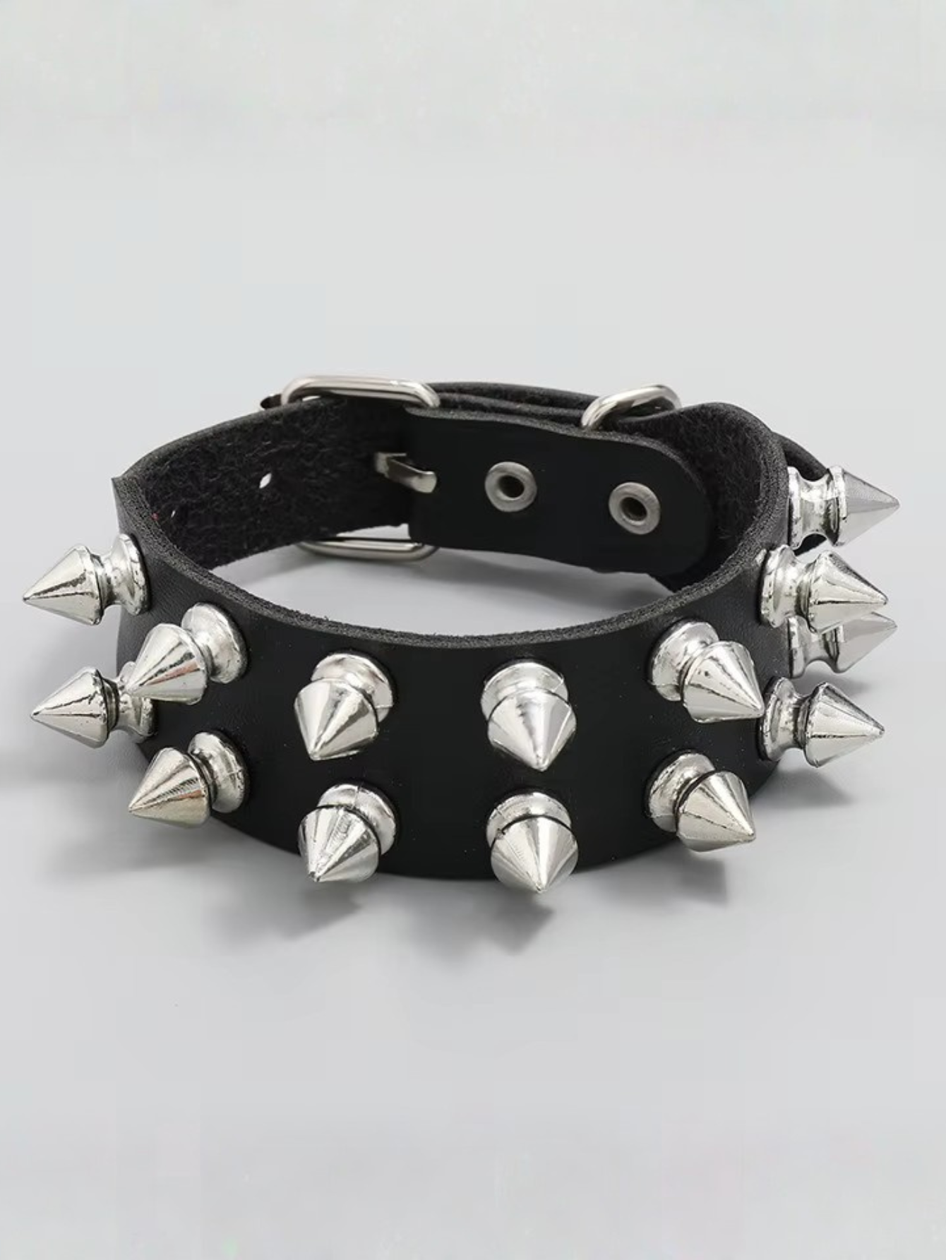Double Row Spiked Bracelet