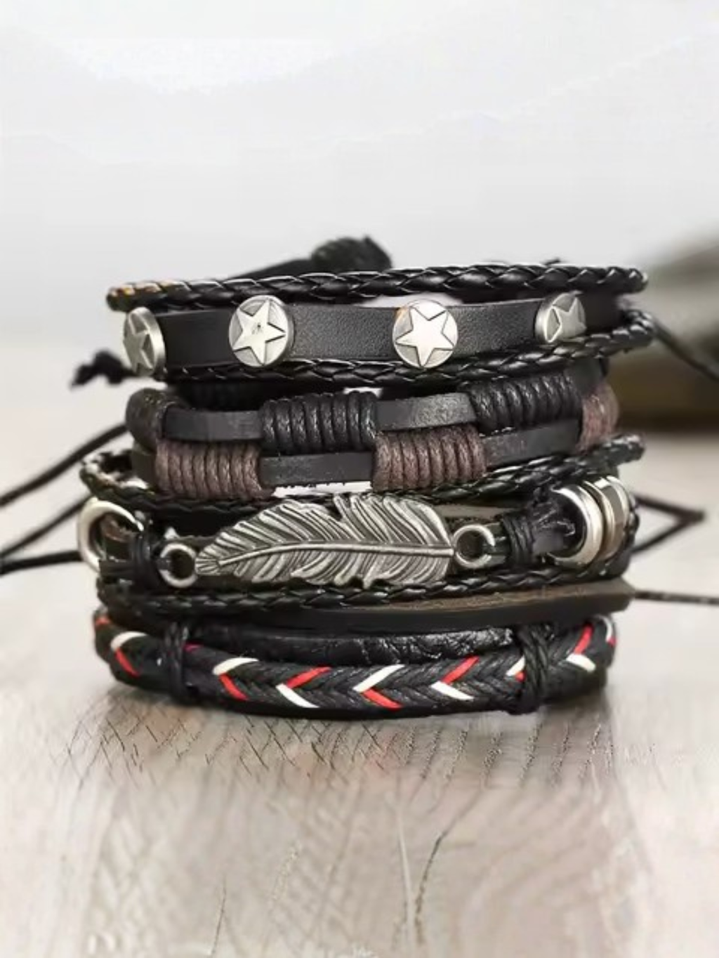 Leaf Star Emo Bracelet Set