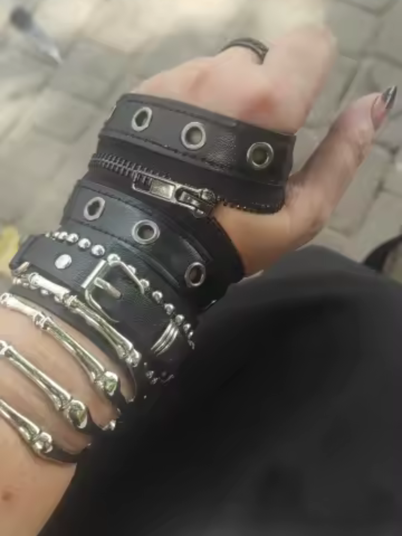 Zipper Punk Bracelet