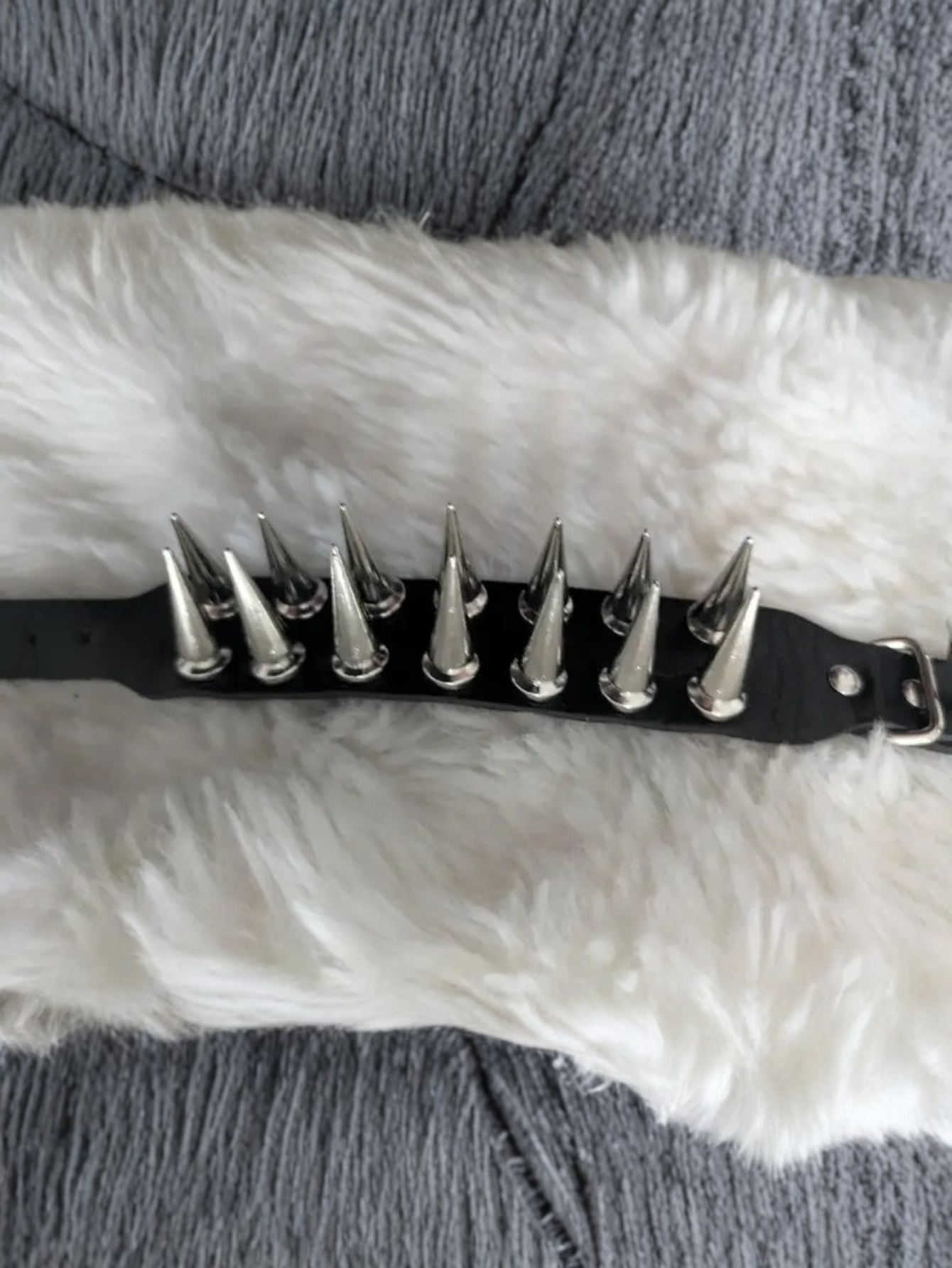 Double Row Spiked Bracelet