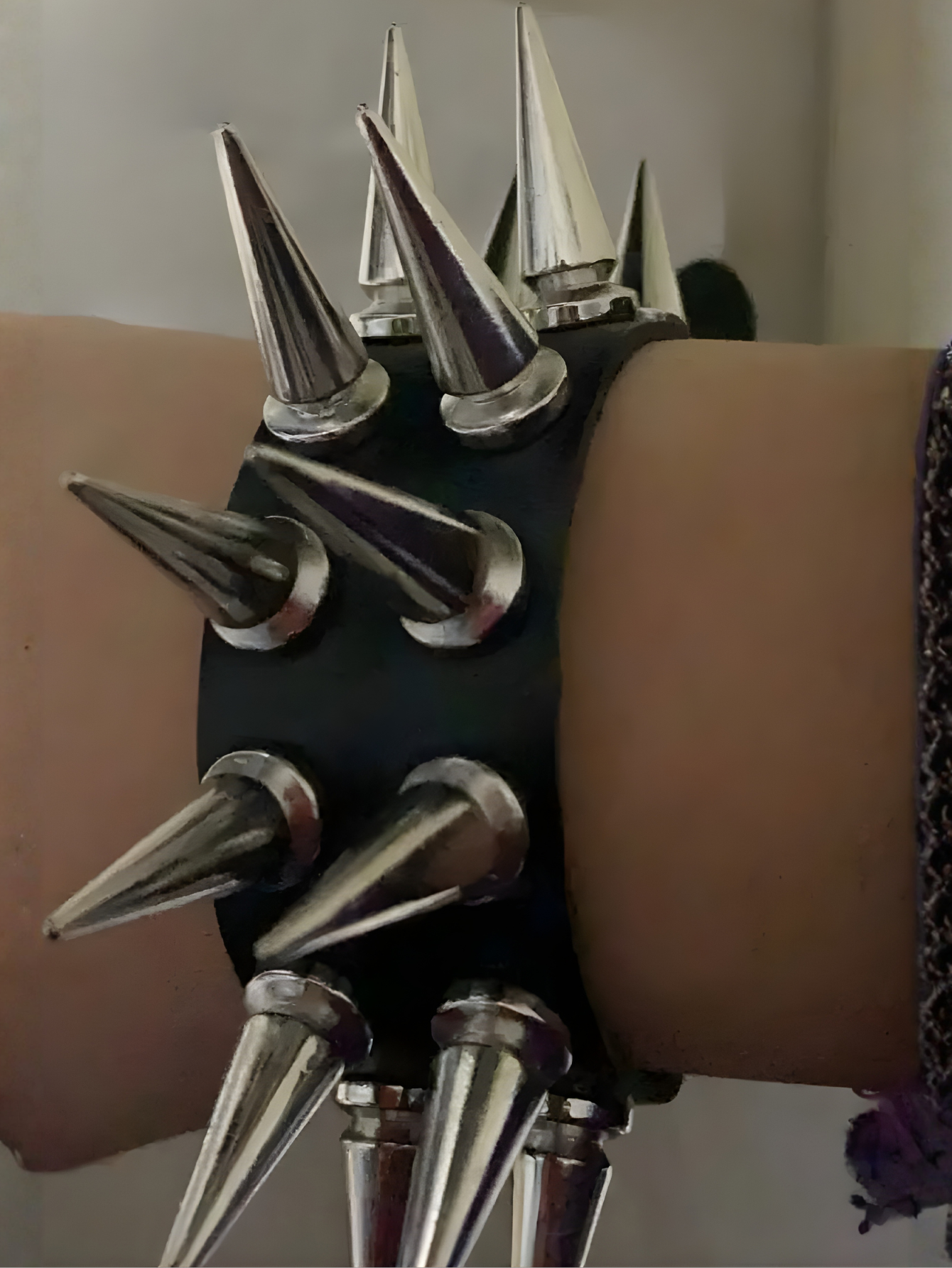 Double Row Spiked Bracelet