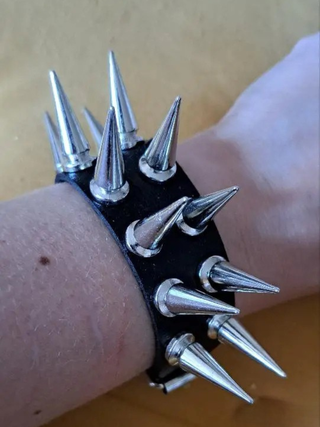 Double Row Spiked Bracelet