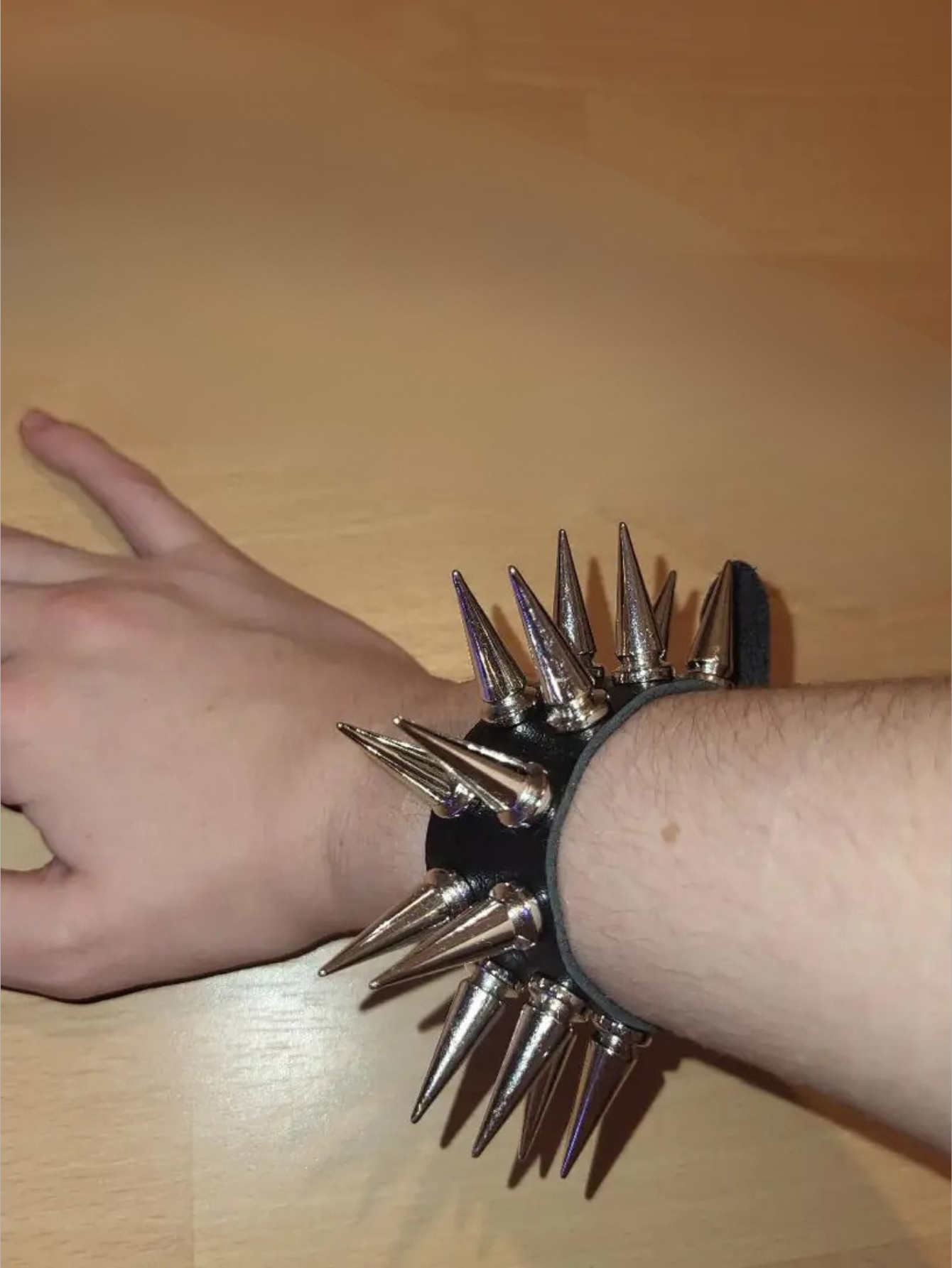 Double Row Spiked Bracelet