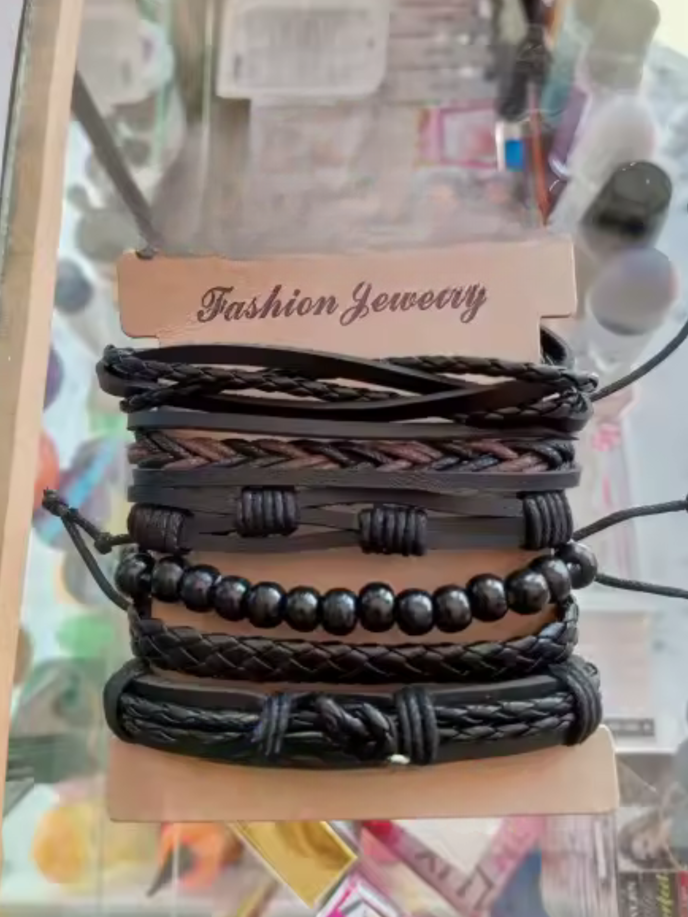 Black Brown Bracelet Set