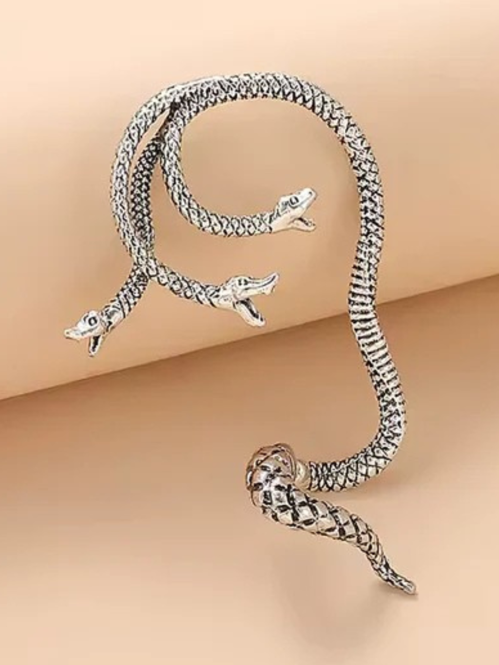 Medusa Snakes Earrings Cuff Wrap
