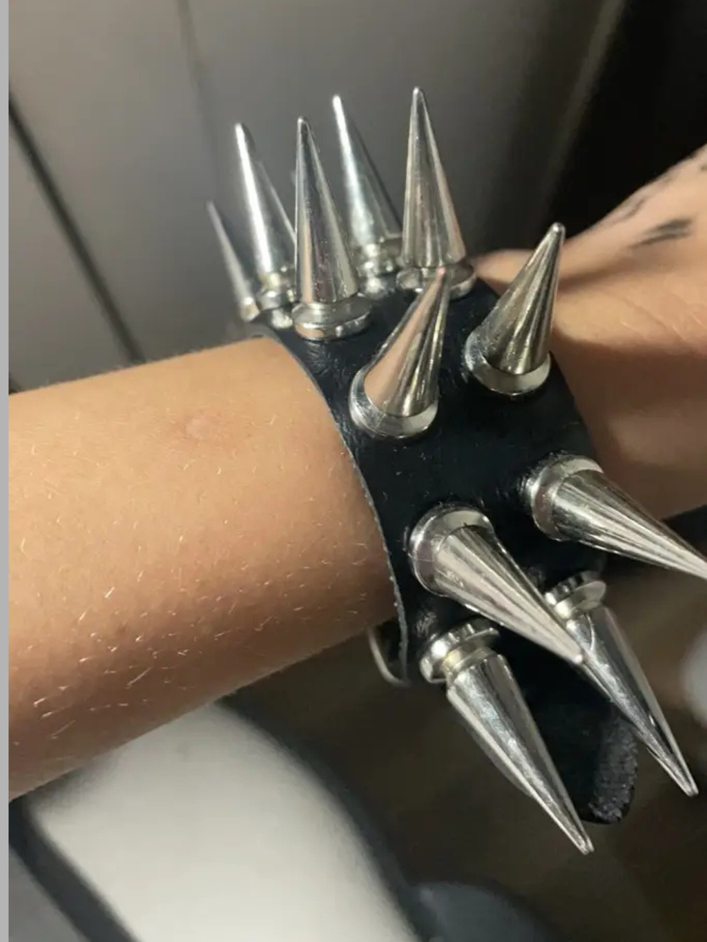 Double Row Spiked Bracelet