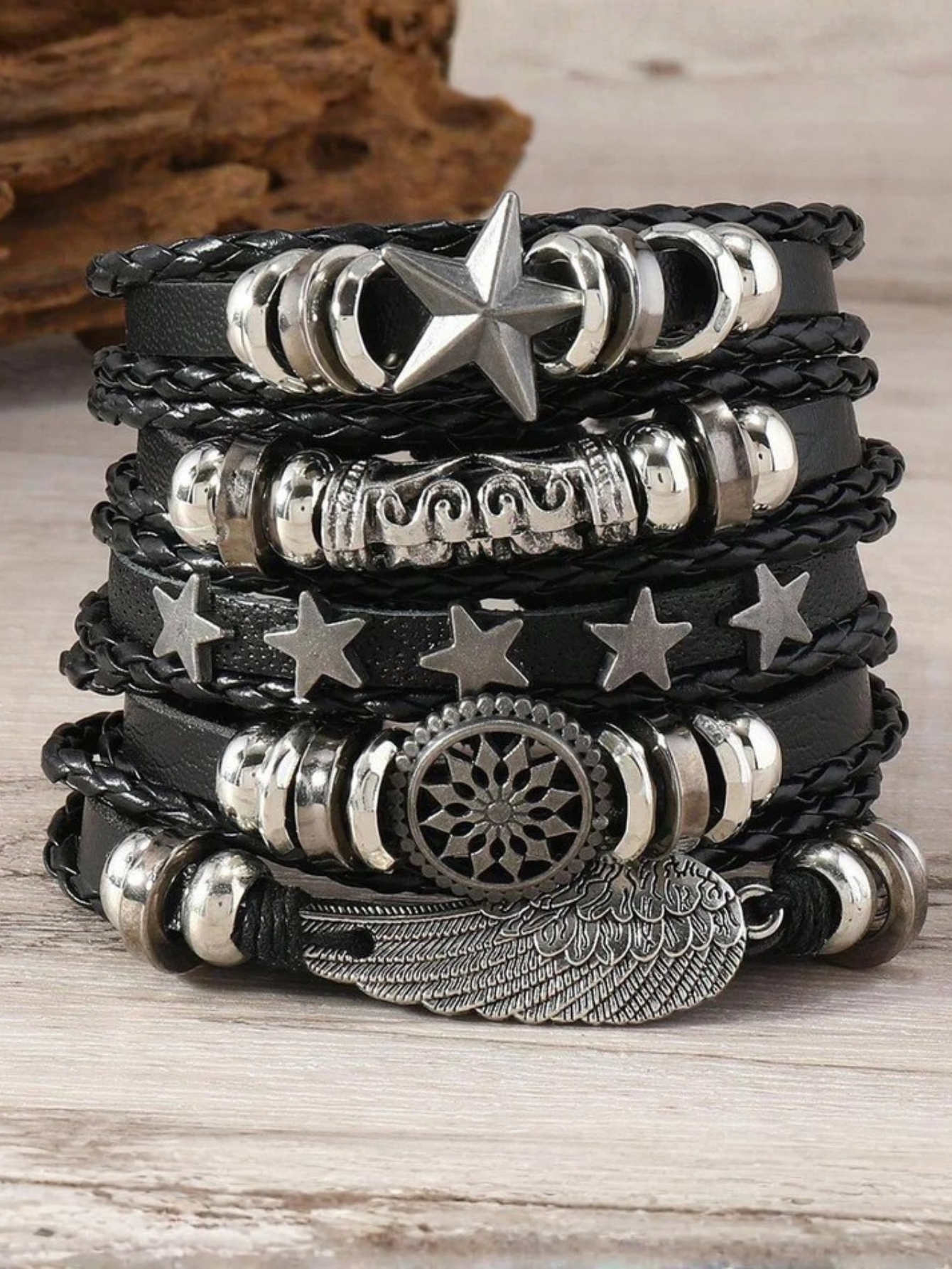 Star Goth Bracelet Set
