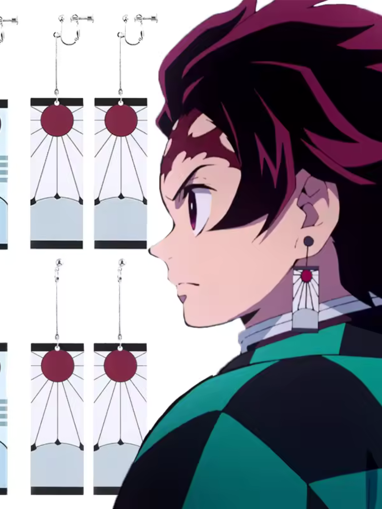 Demon Slayer Earrings Anime Cosplay