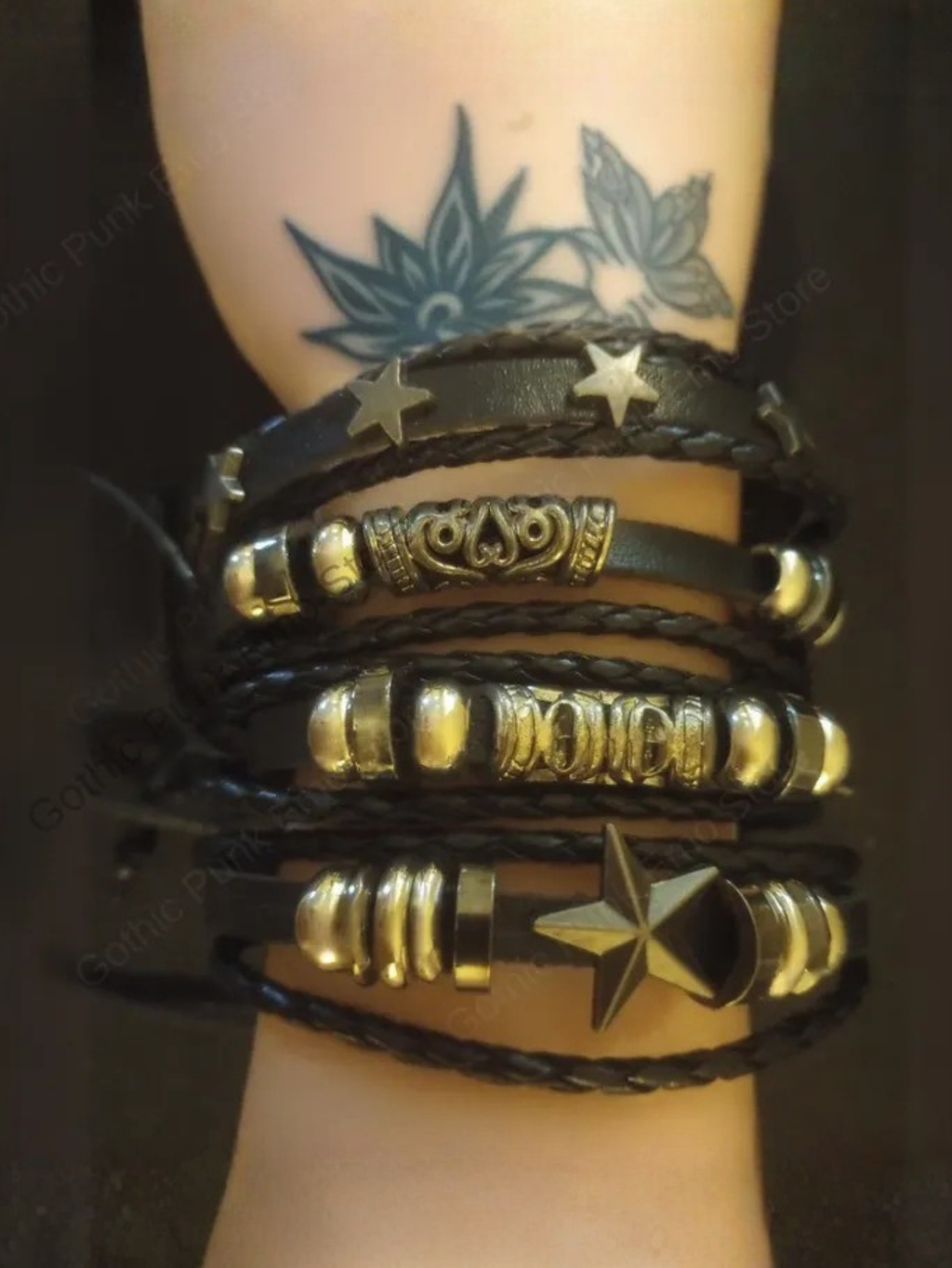 Star Astrology Emo Bracelet Rock Star
