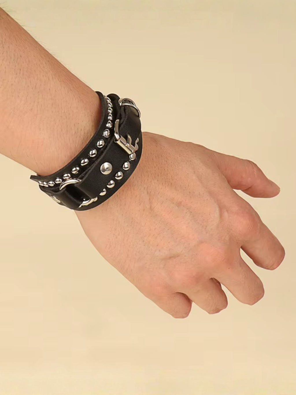 Punk Cuff Bracelet Retro Rock Wristband